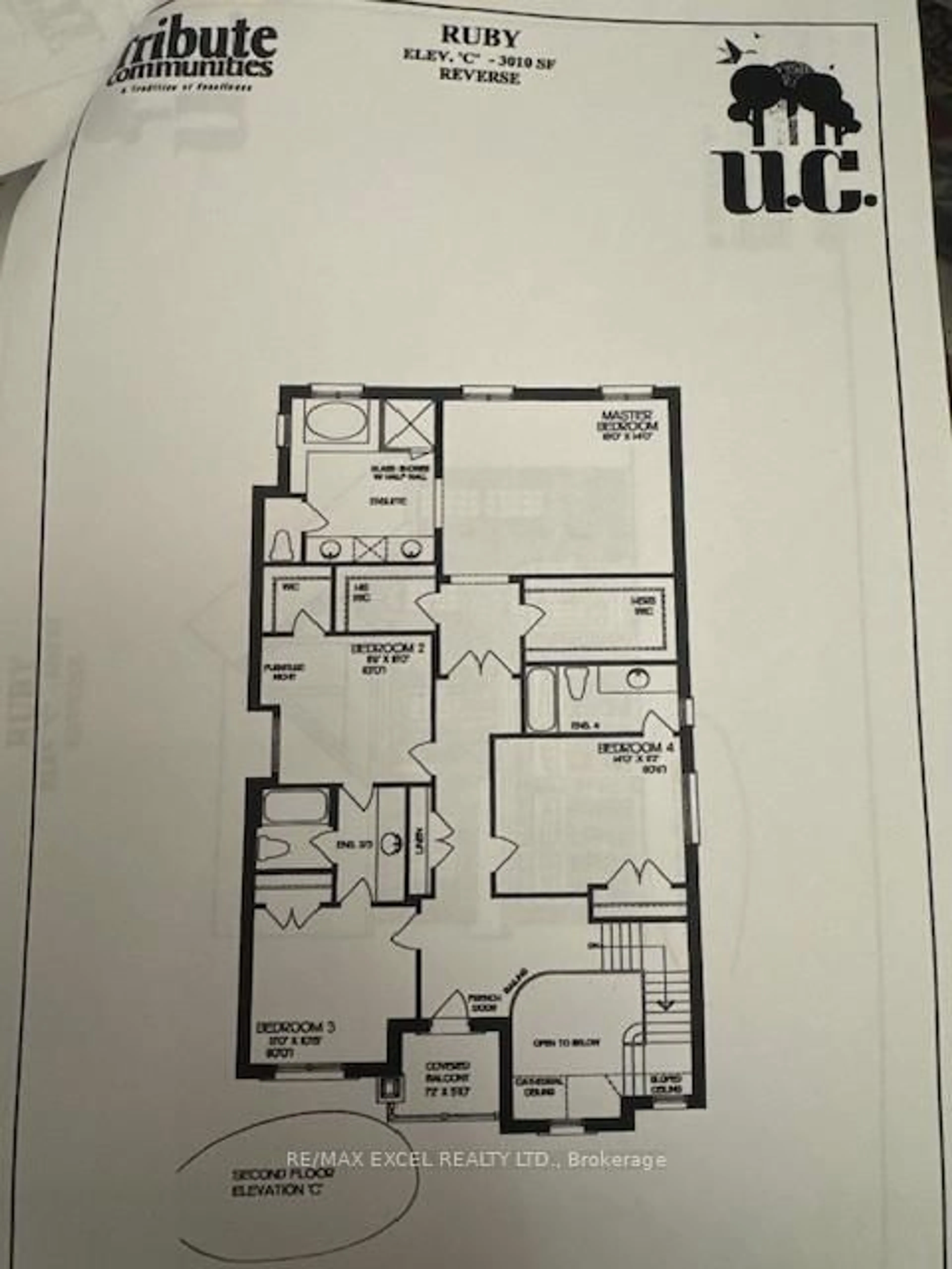 Floor plan for 2489 Bandsman Cres, Oshawa Ontario L1L 0M1