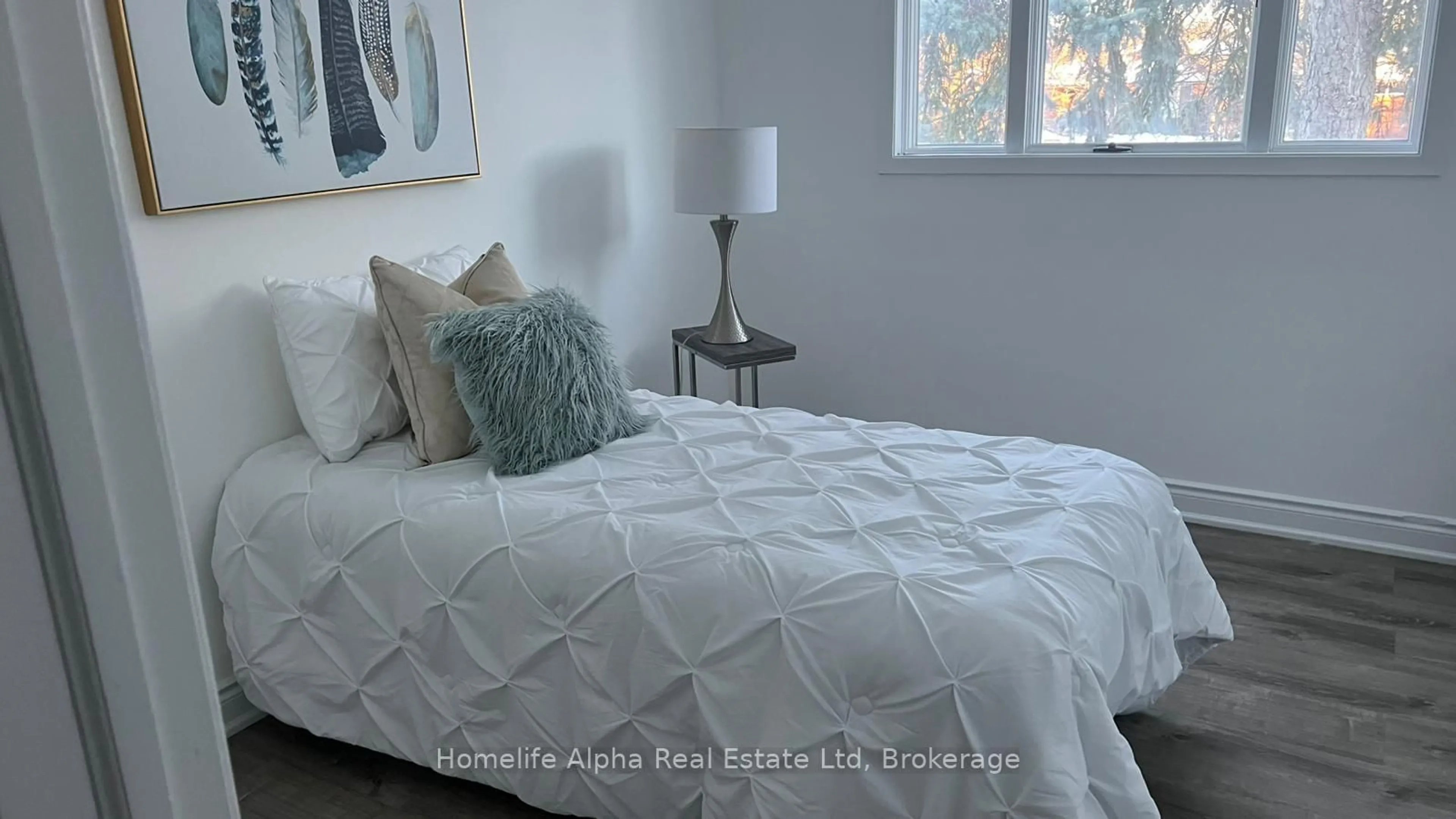 Bedroom with bed, unknown for 14 Stonecraft Pl, Toronto Ontario M1E 4J9