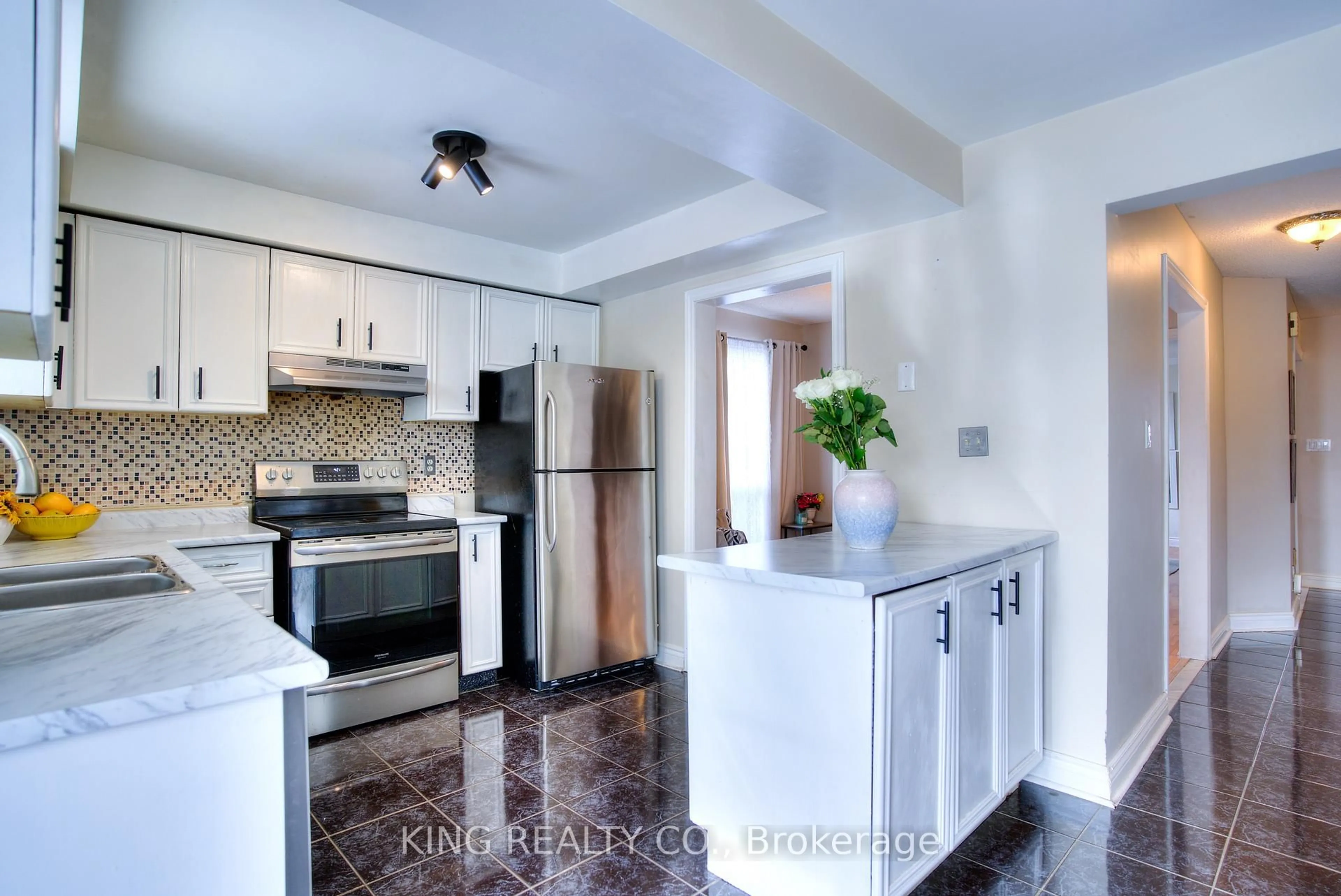 Open concept kitchen, ceramic/tile floor for 848 Attersley Dr, Oshawa Ontario L1K 1T9