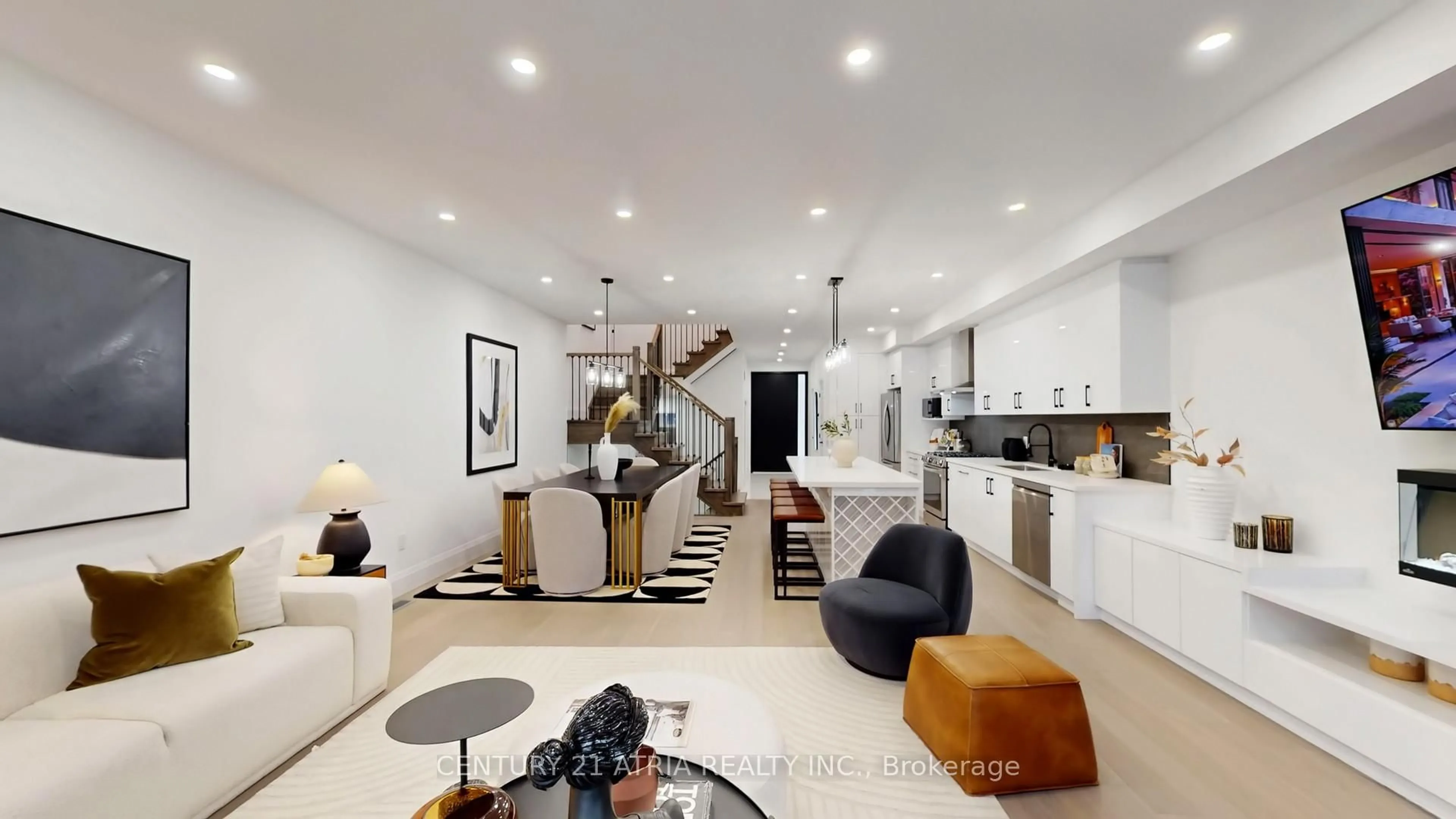 Open concept kitchen, ceramic/tile floor for 6 Park St, Toronto Ontario M1N 2N1