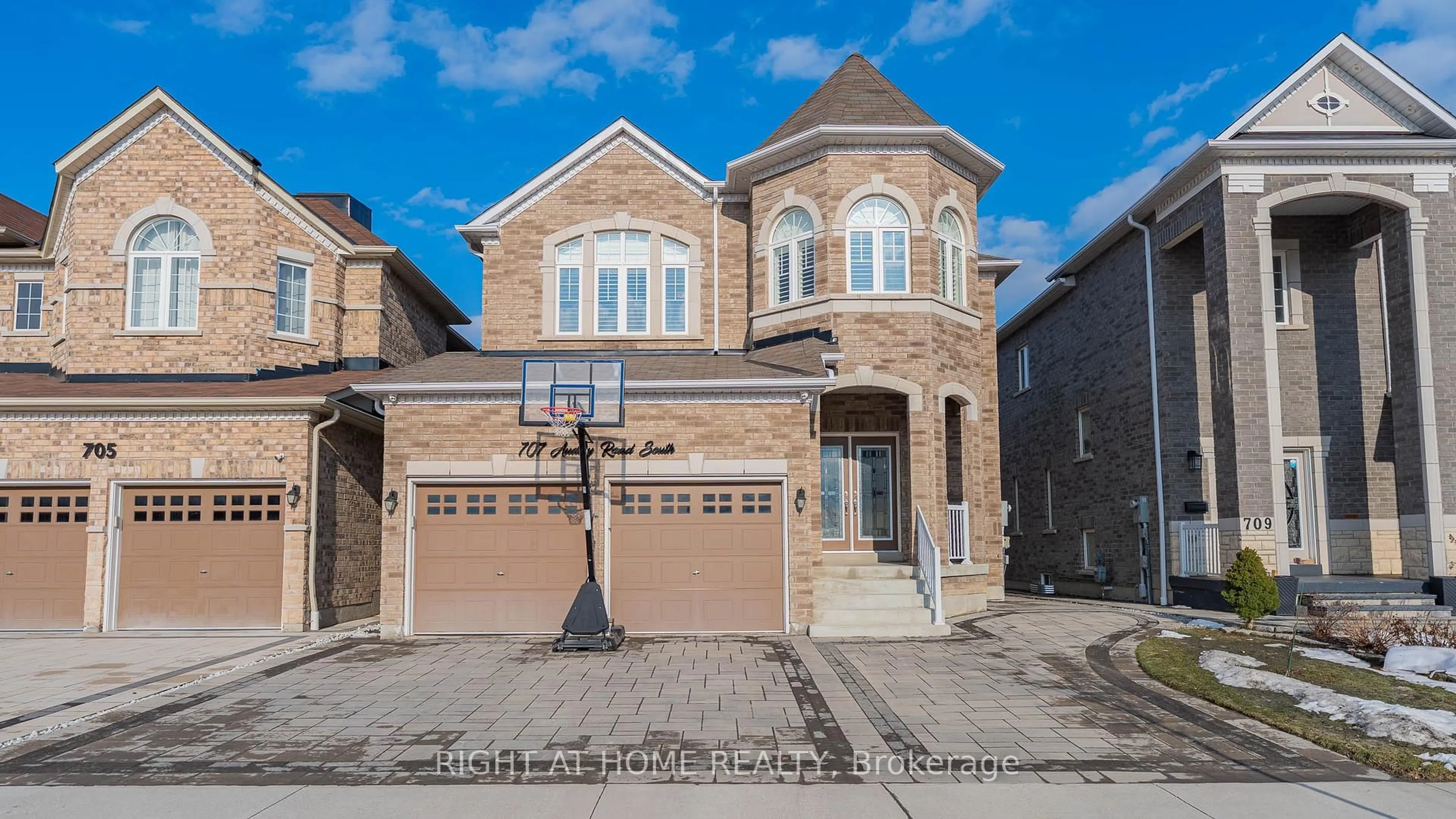 Home with brick exterior material, street for 707 Audley Rd, Ajax Ontario L1Z 0T7