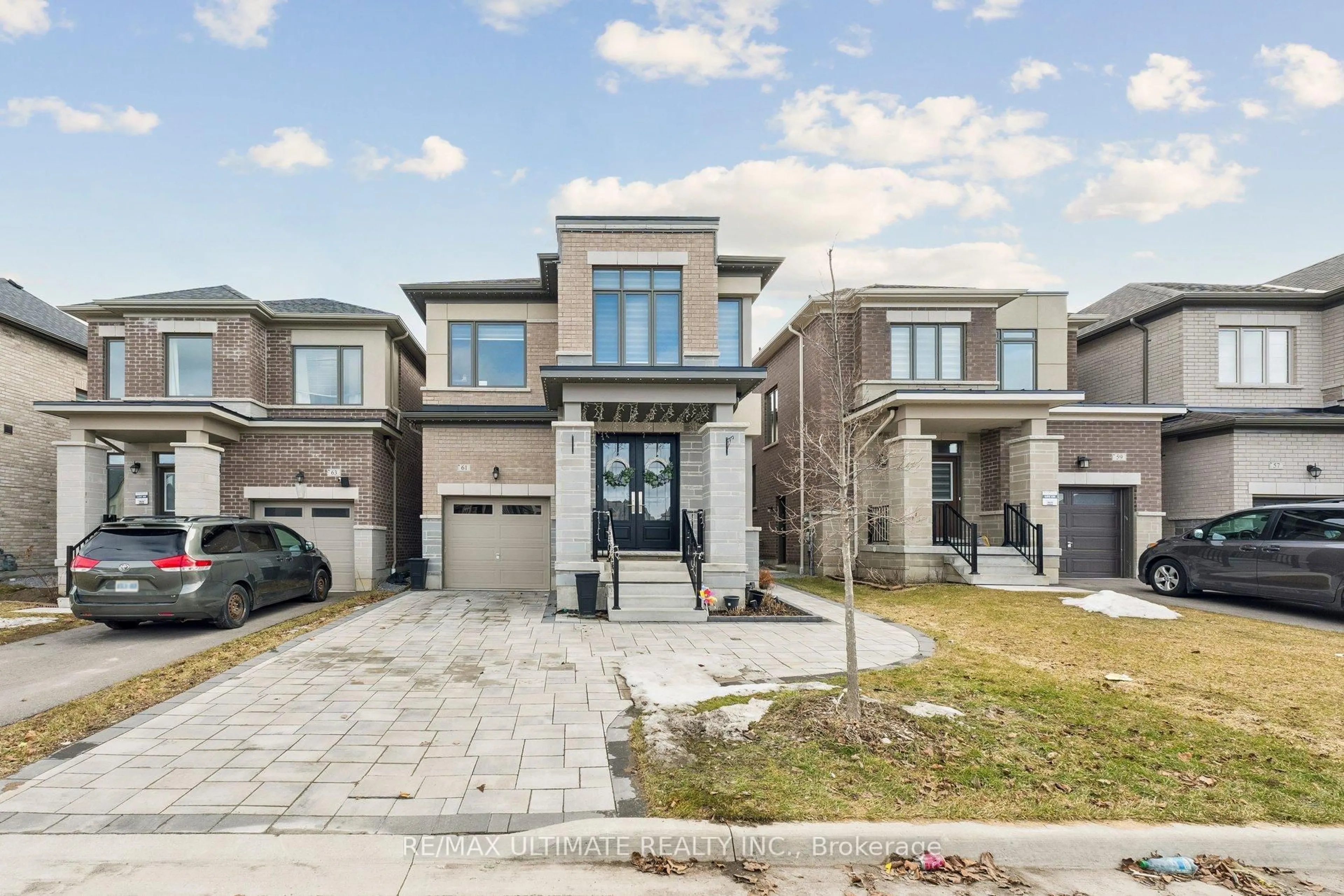 Home with brick exterior material, street for 61 Ogston Cres, Whitby Ontario L1P 0H2