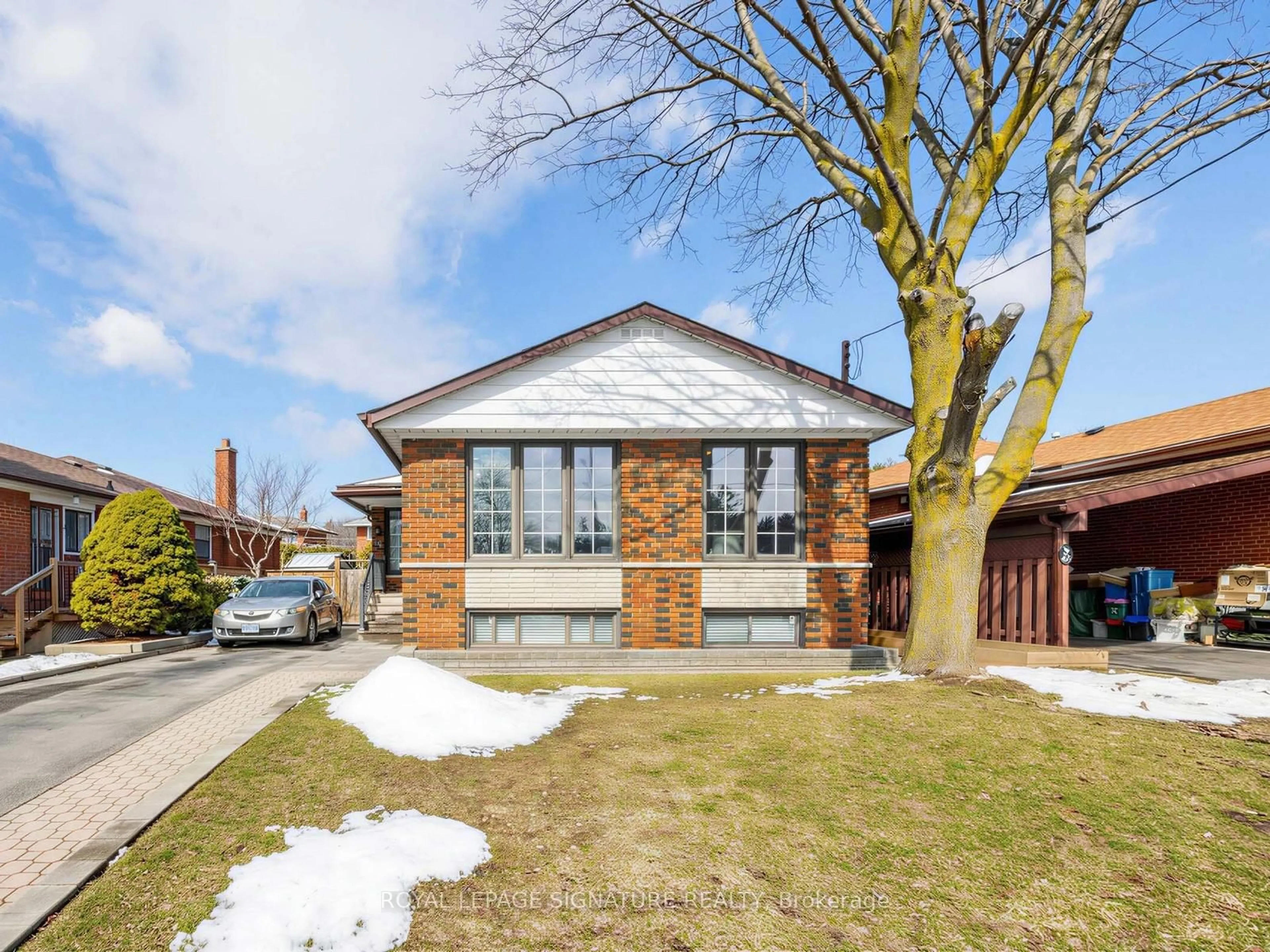 Home with brick exterior material, street for 44 Lowcrest Blvd, Toronto Ontario M1T 1K5