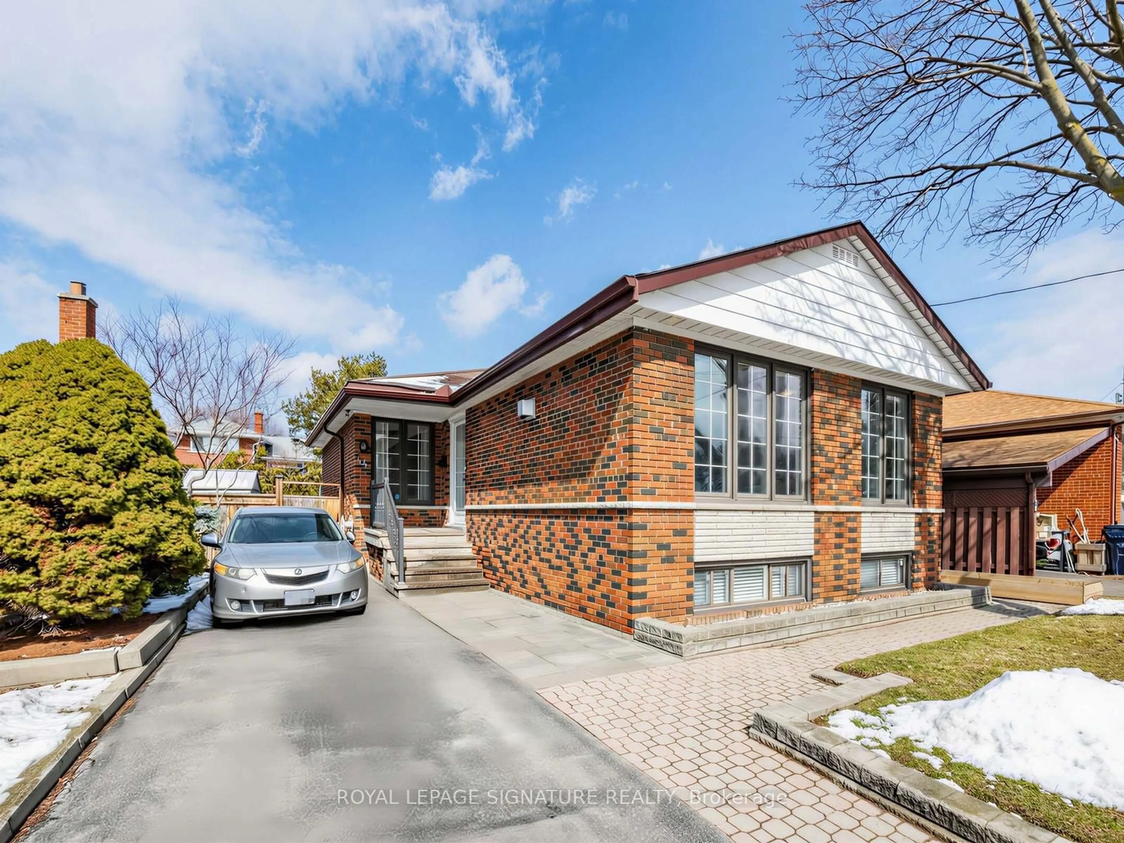 Home with brick exterior material, street for 44 Lowcrest Blvd, Toronto Ontario M1T 1K5
