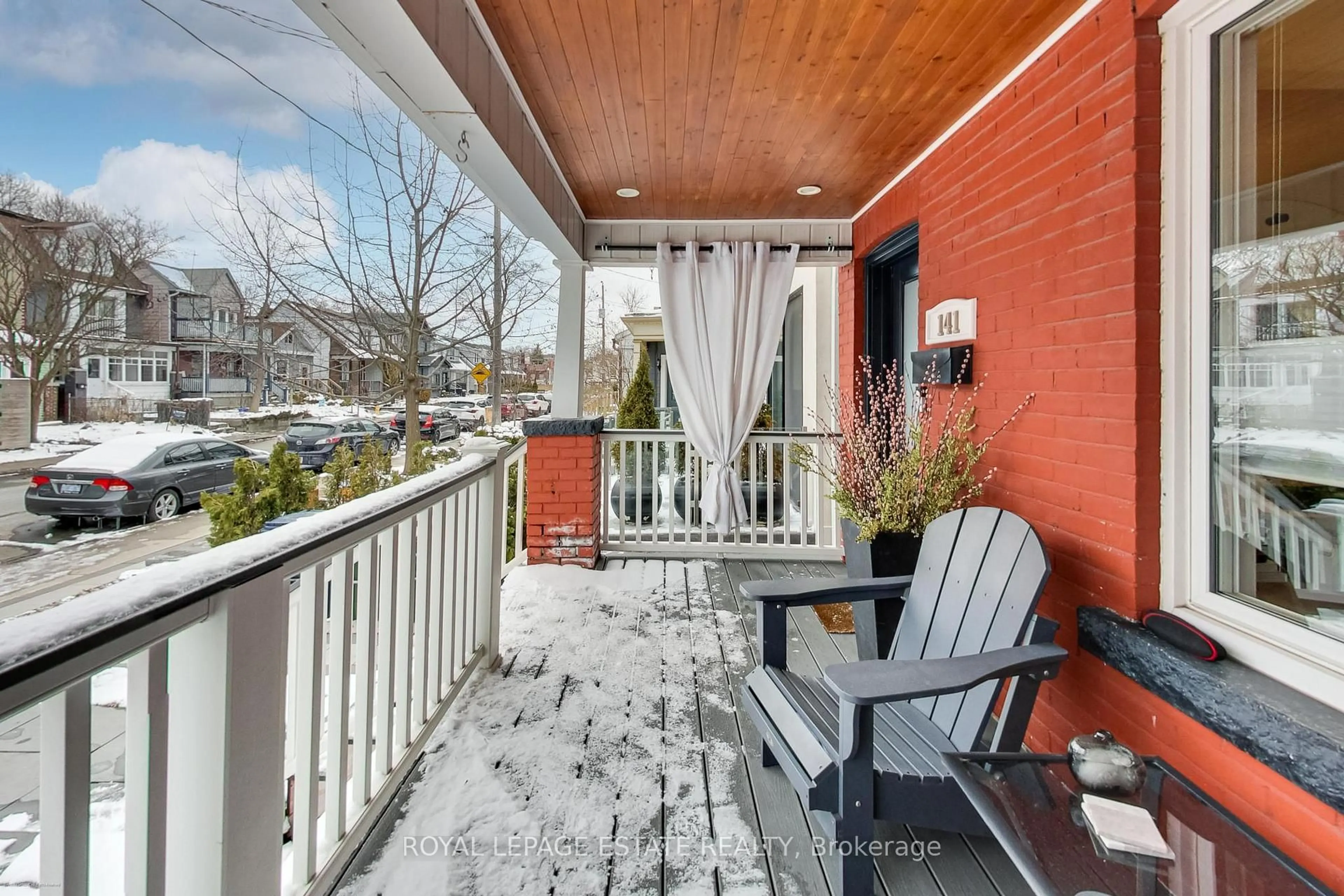 Patio, street for 141 Drayton Ave, Toronto Ontario M4C 3M1