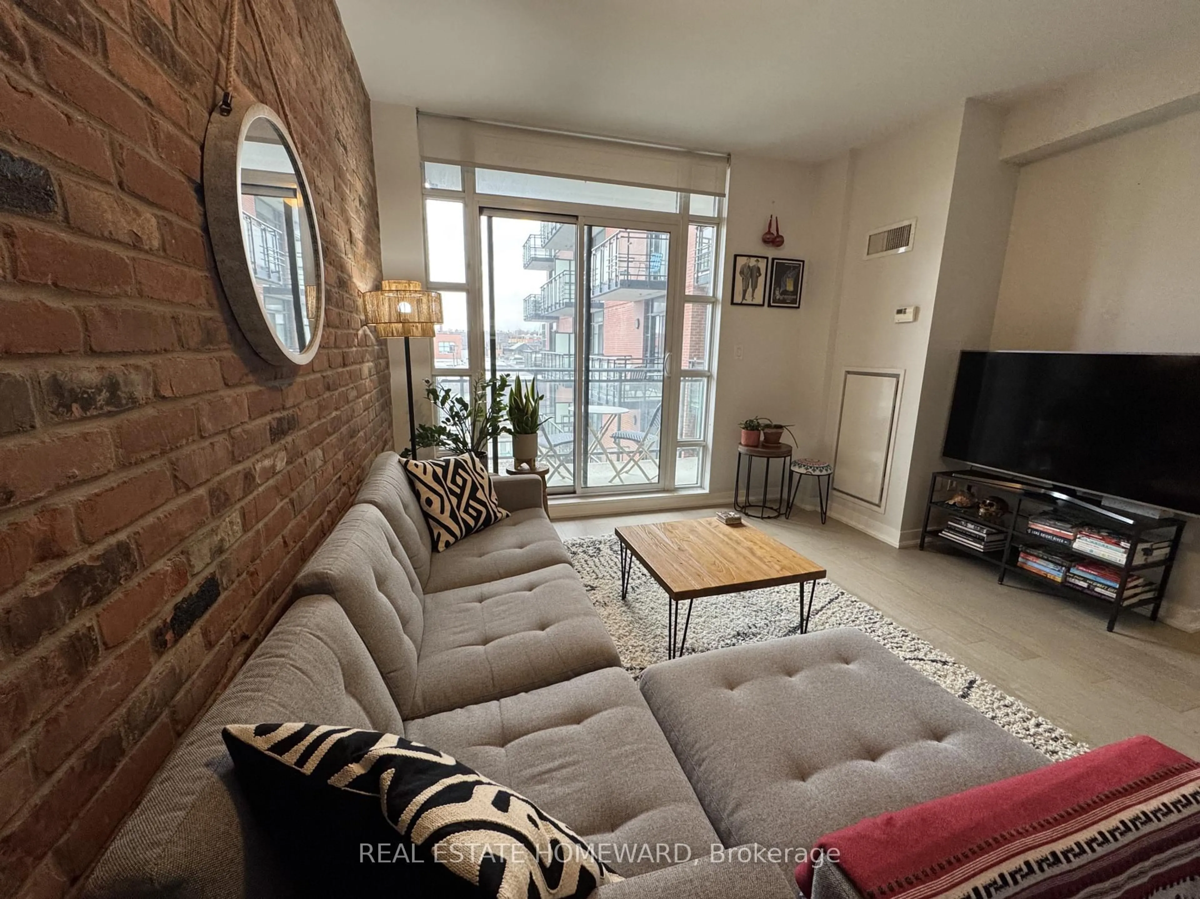 Living room with furniture, unknown for 88 Colgate Ave #407, Toronto Ontario M4M 0A6
