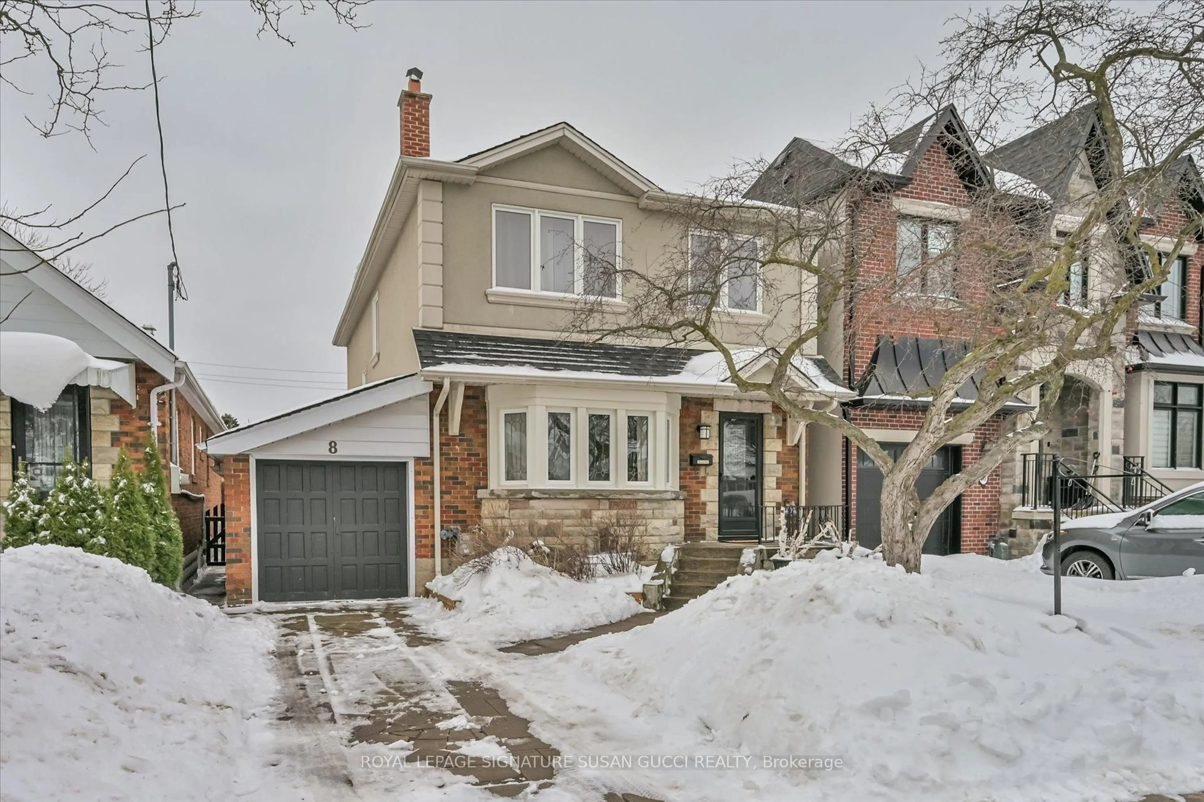Home with brick exterior material, street for 8 Fairside Ave, Toronto Ontario M4C 3G9