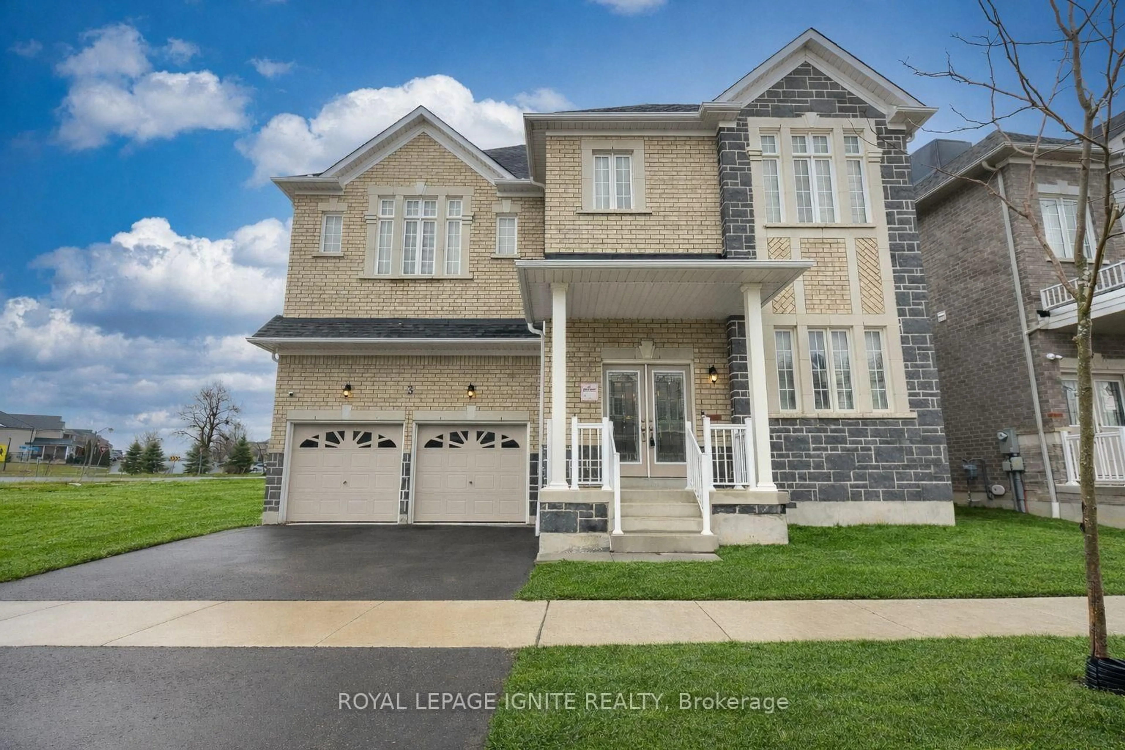 Home with brick exterior material, street for 3 Creedon Cres, Ajax Ontario L1T 0P7