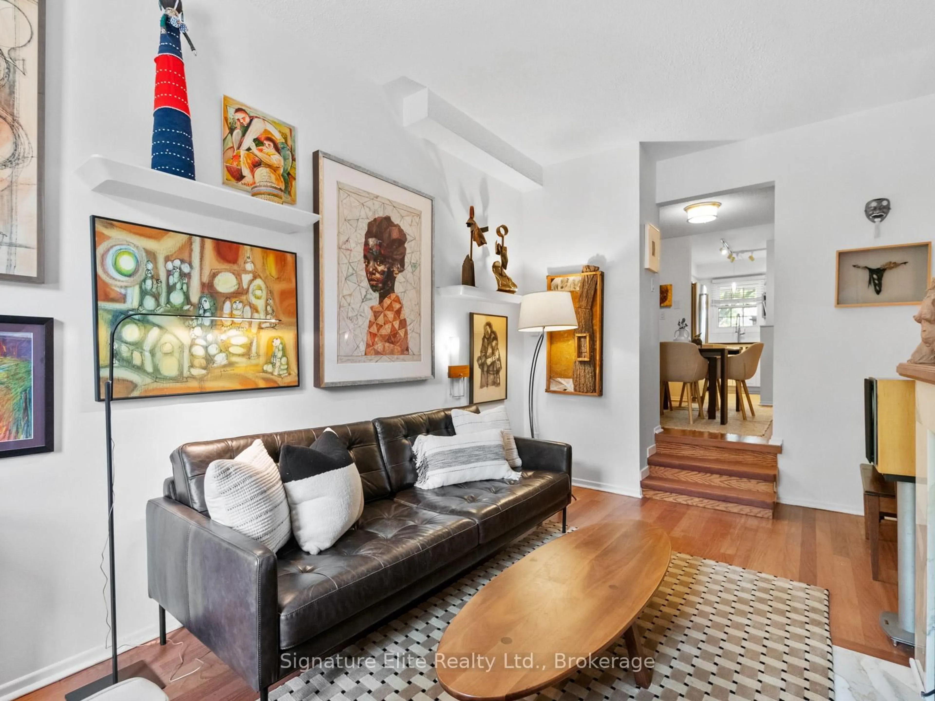 Living room with furniture, unknown for 101 Glen Manor Dr #13, Toronto Ontario M4E 3V3