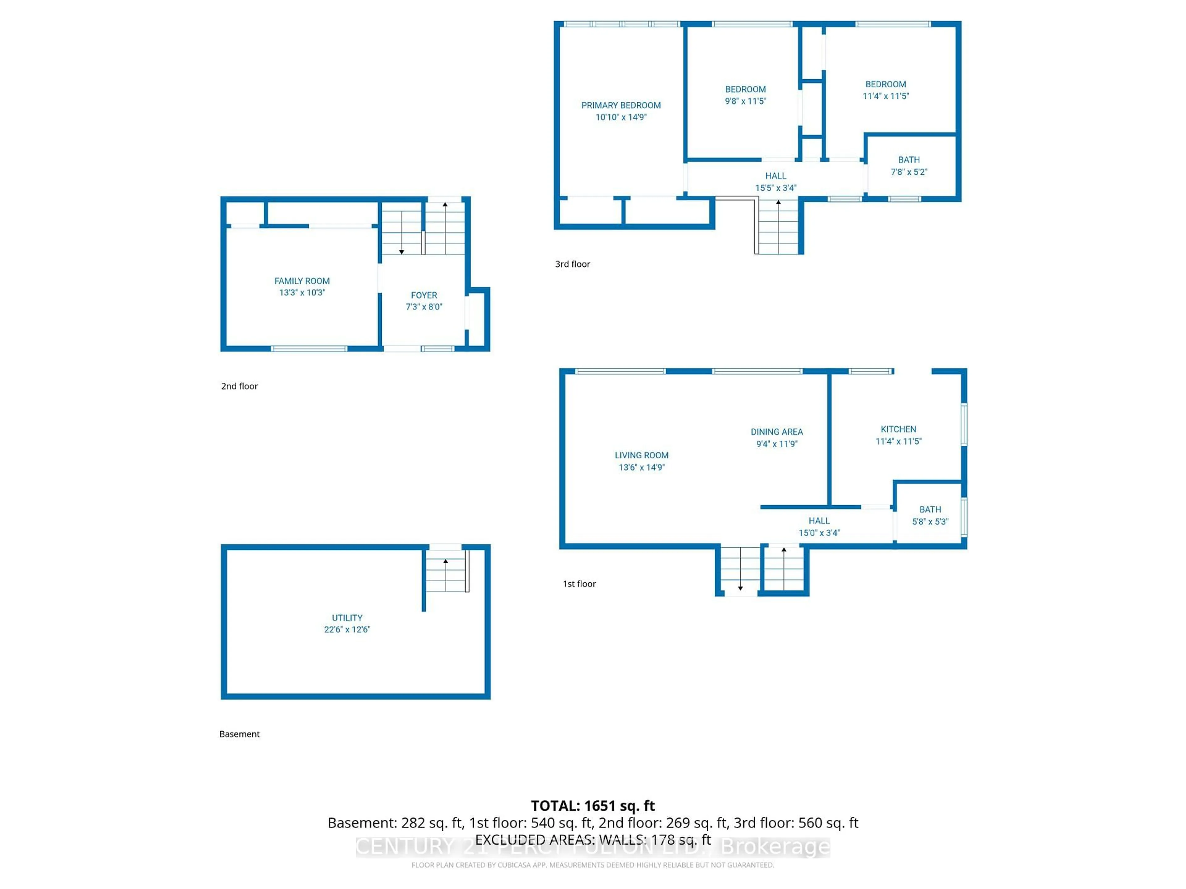 Floor plan for 16 By-Pass Crt, Toronto Ontario M1T 1L1