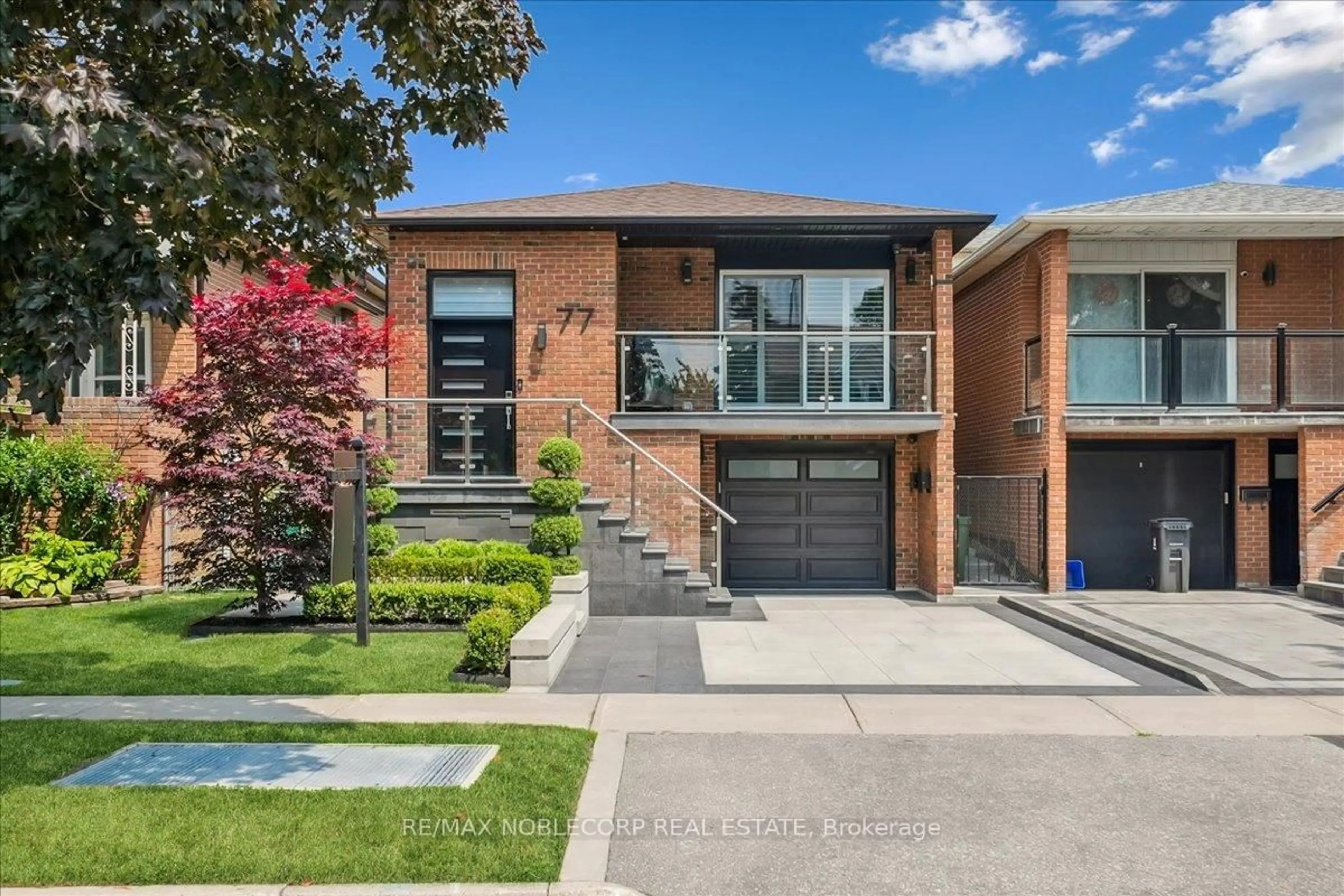 Home with brick exterior material, street for 77 Crayford Dr, Toronto Ontario M1W 3B5