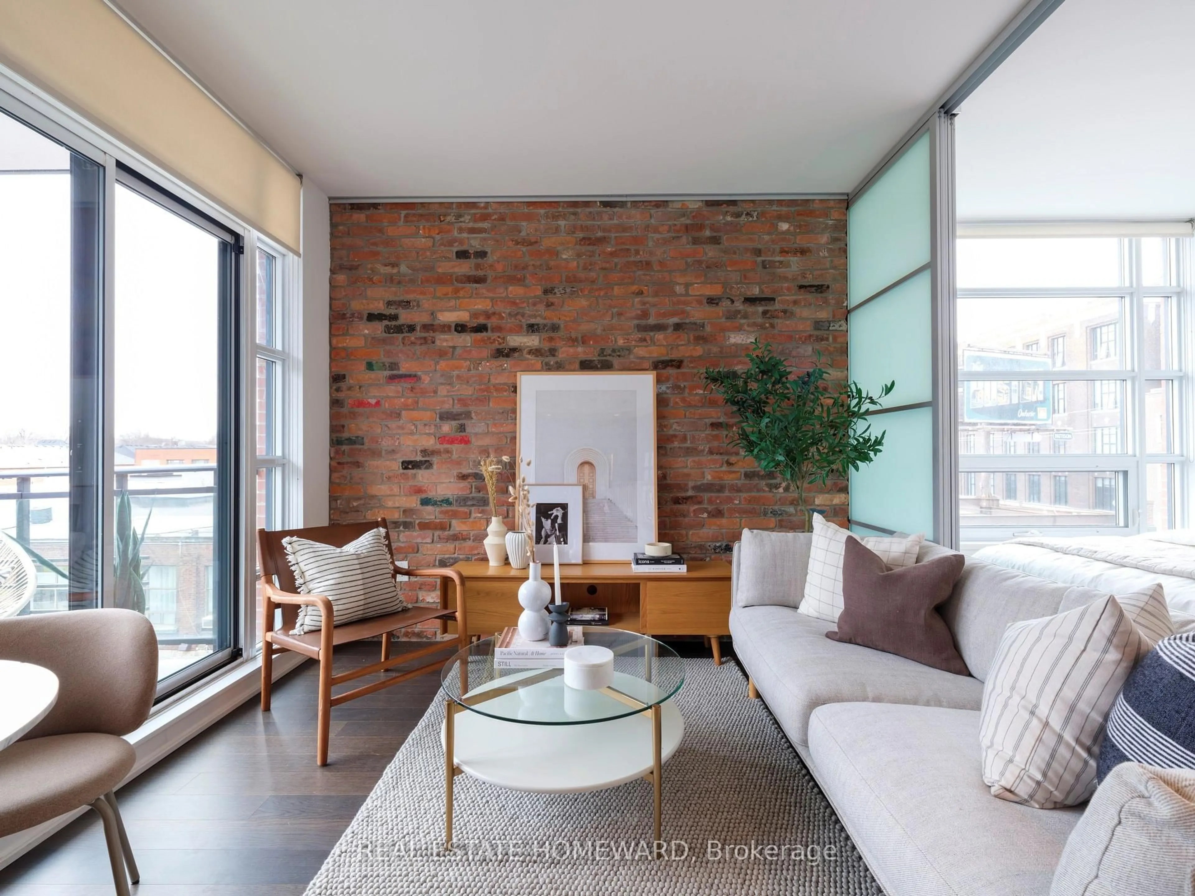 Living room with furniture, unknown for 88 Colgate Ave #412, Toronto Ontario M4M 0A6