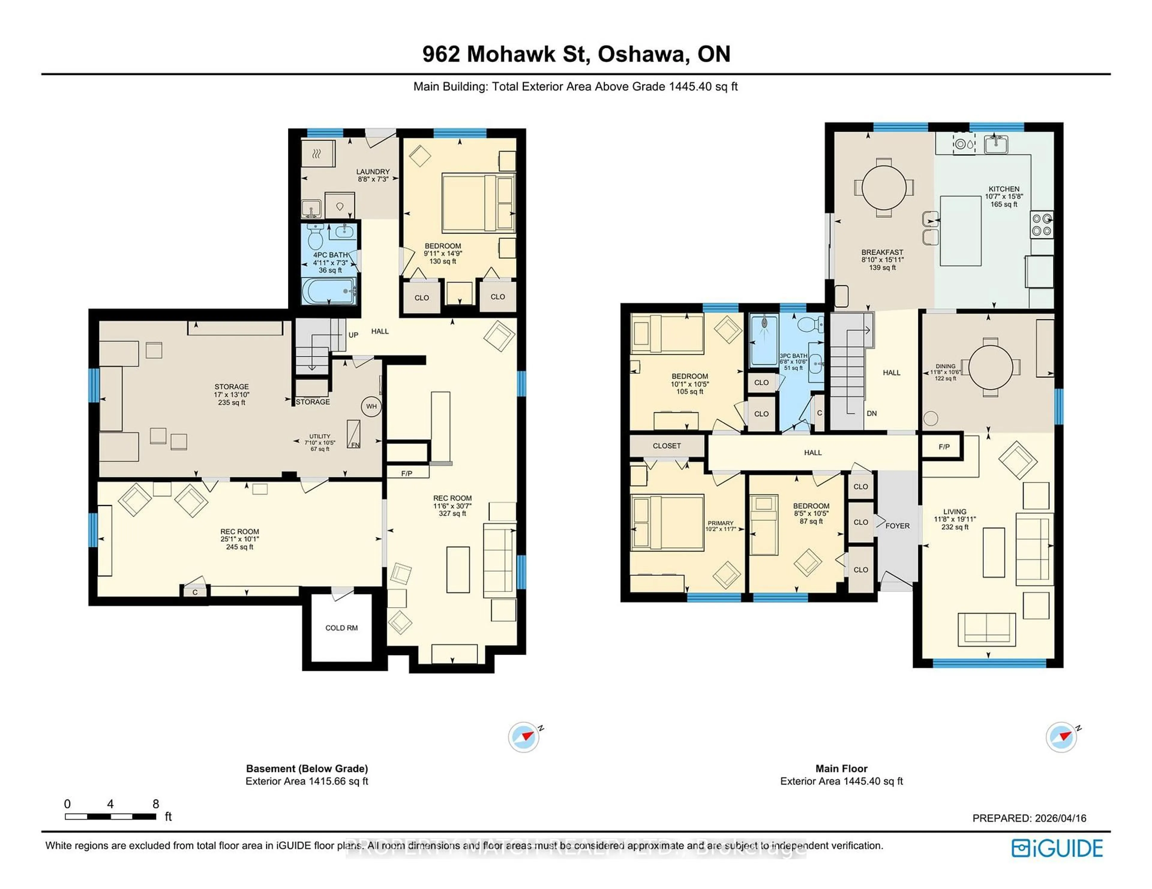 Floor plan for 962 Mohawk St, Oshawa Ontario L1G 3B2