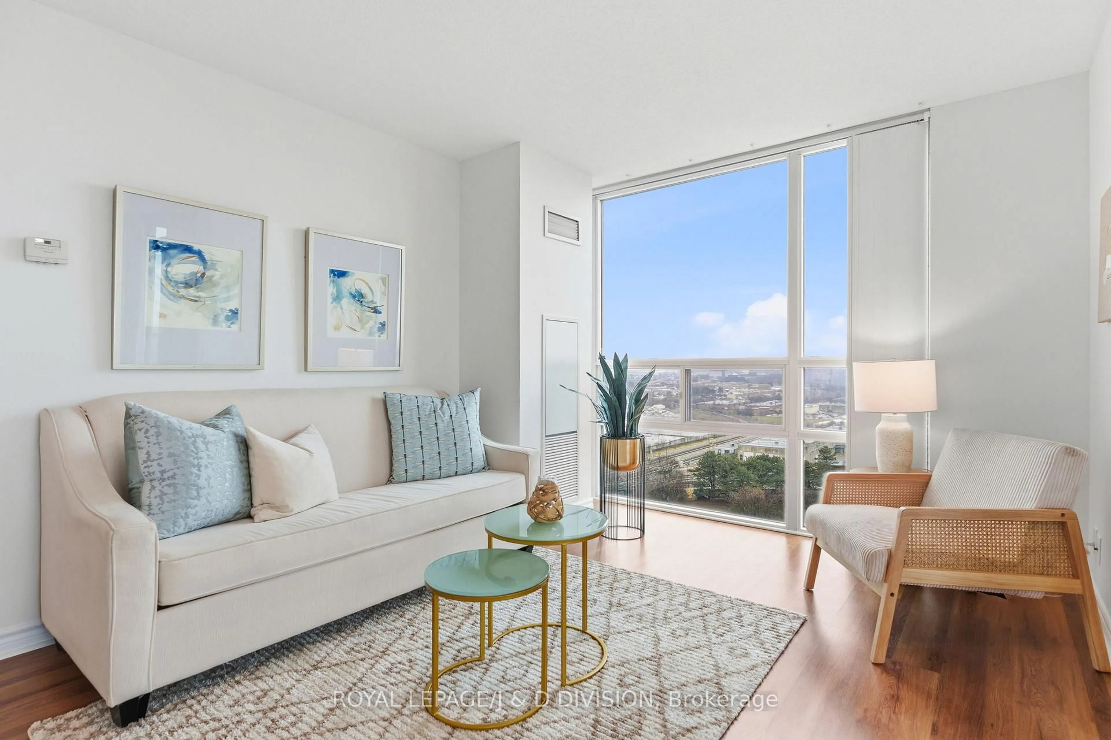 Living room with furniture, unknown for 68 Grangeway Ave #1610, Toronto Ontario M1H 0A1