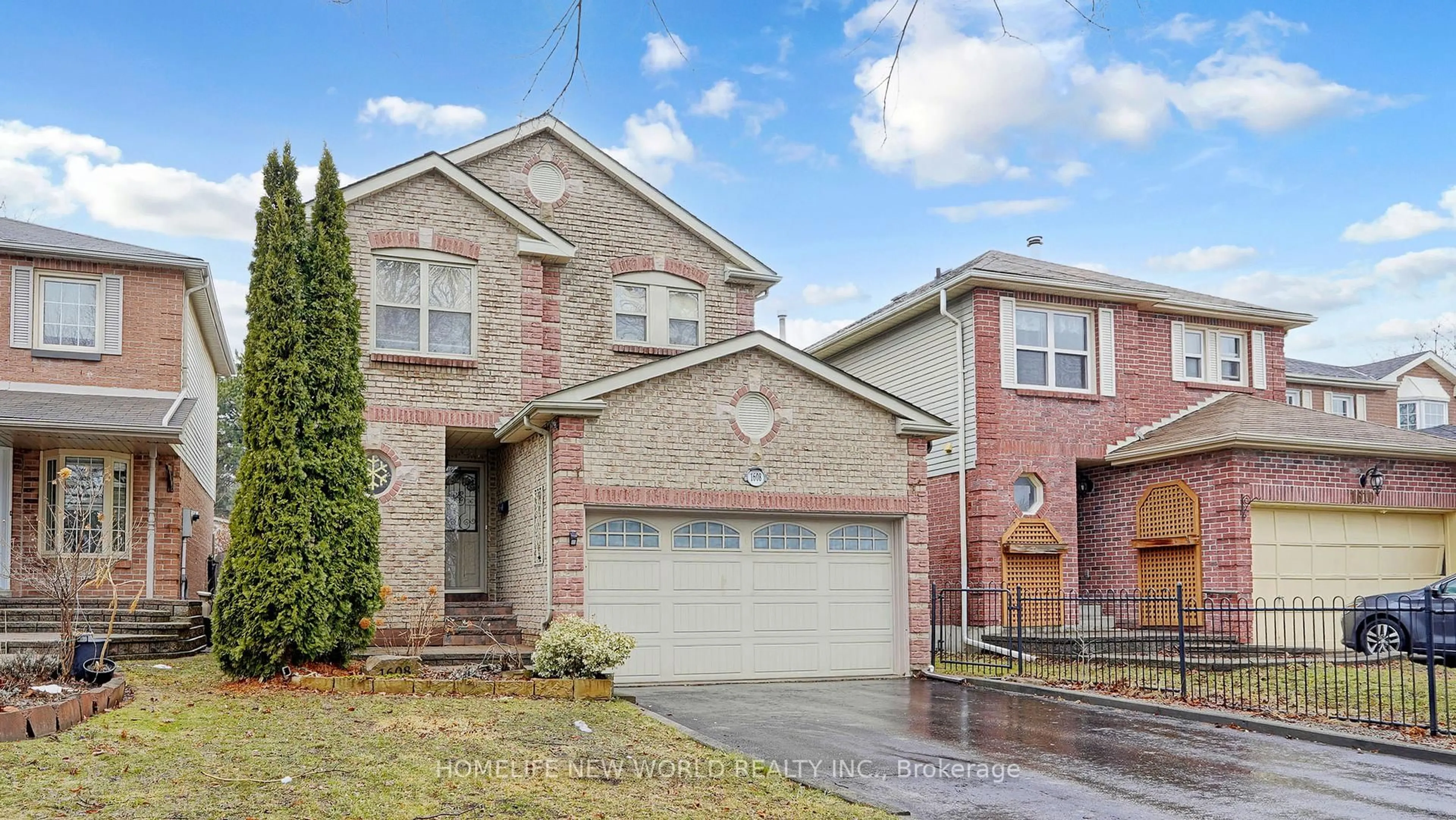 Home with brick exterior material, street for 1608 Rawlings Dr, Pickering Ontario L1V 5B6