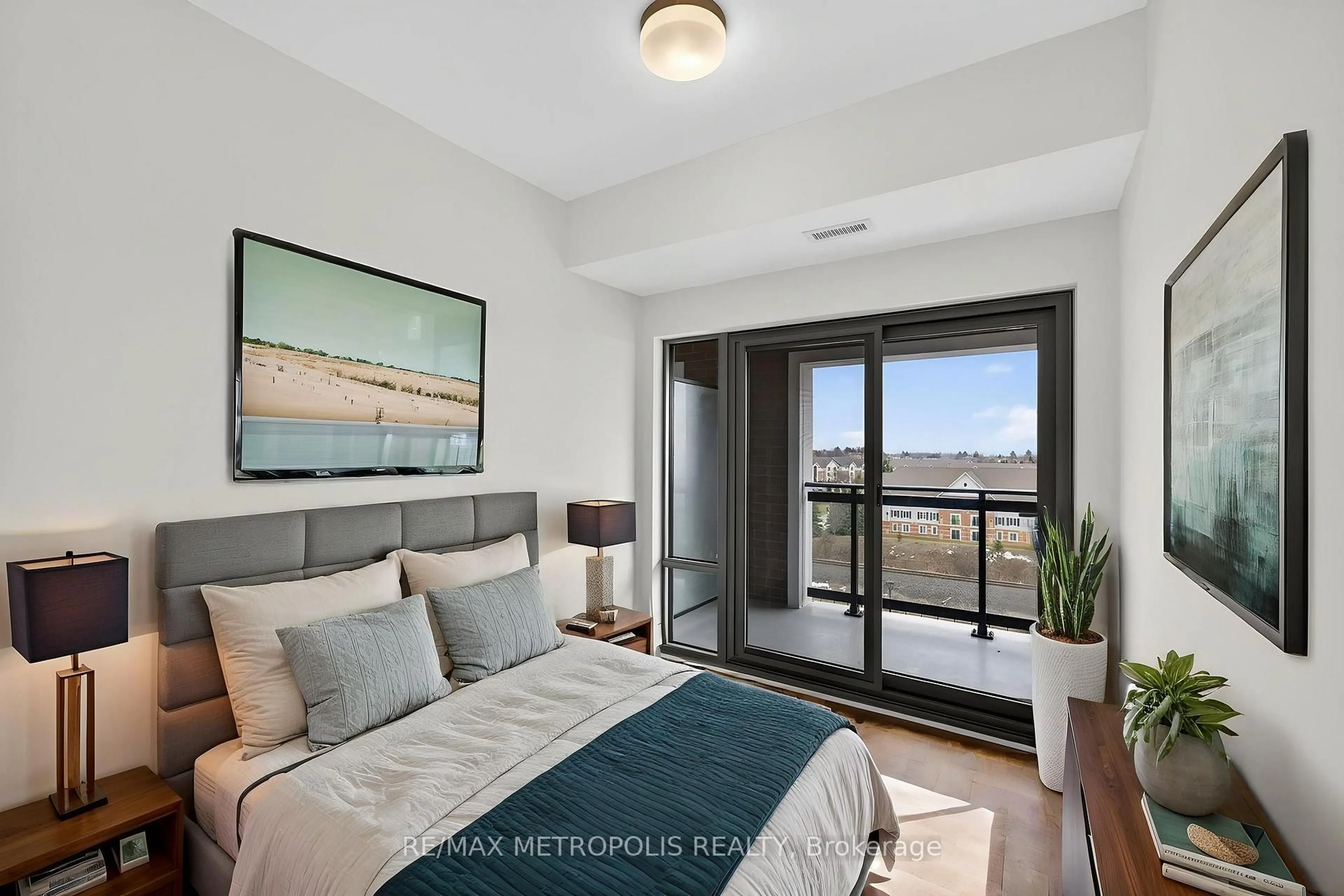 Bedroom with bed, unknown for 51 Clarington Blvd #602, Clarington Ontario L1C 0H6