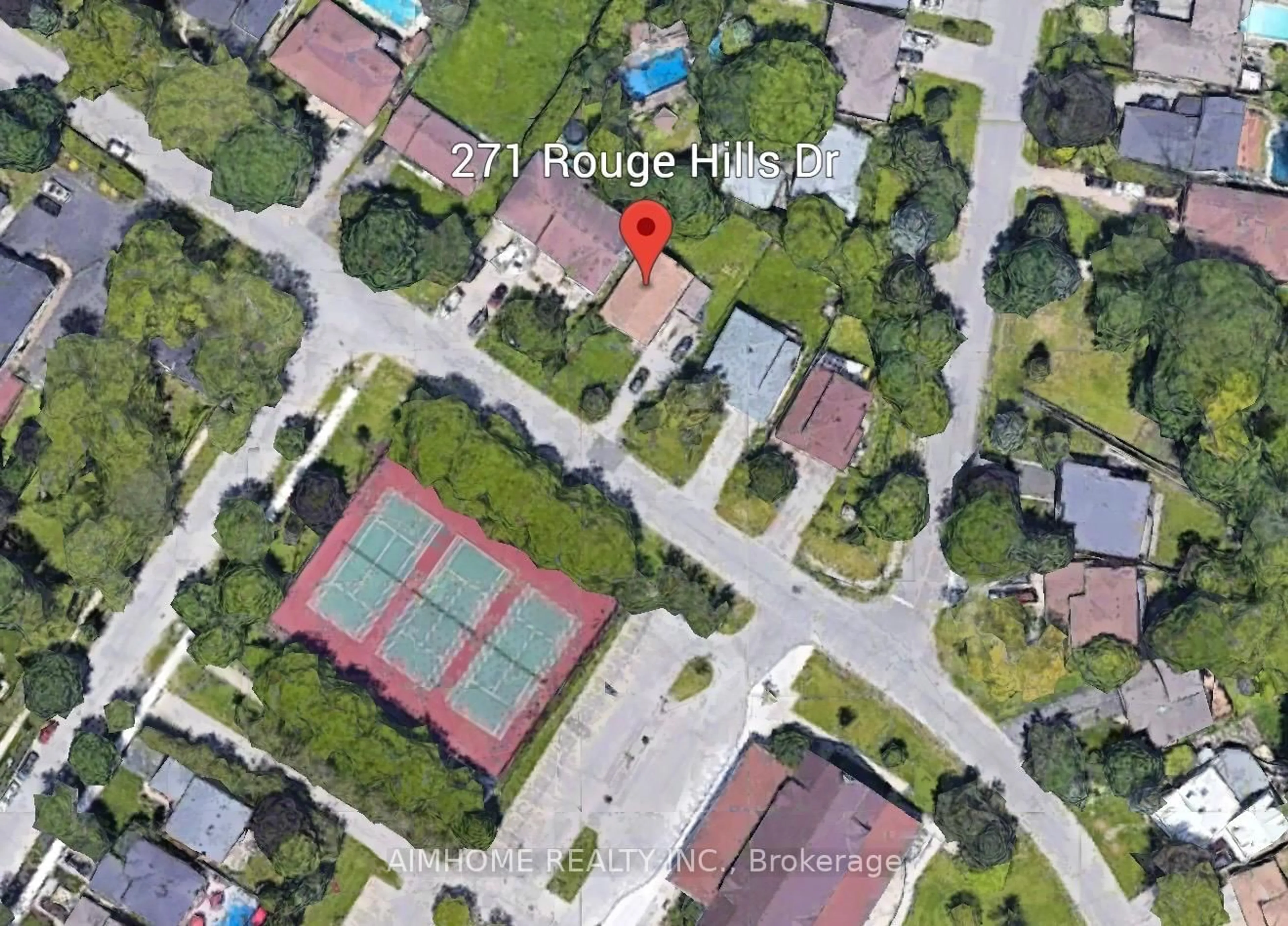 A pic from outside/outdoor area/front of a property/back of a property/a pic from drone, street for 271 Rouge Hills Dr, Toronto Ontario M1C 2Z2