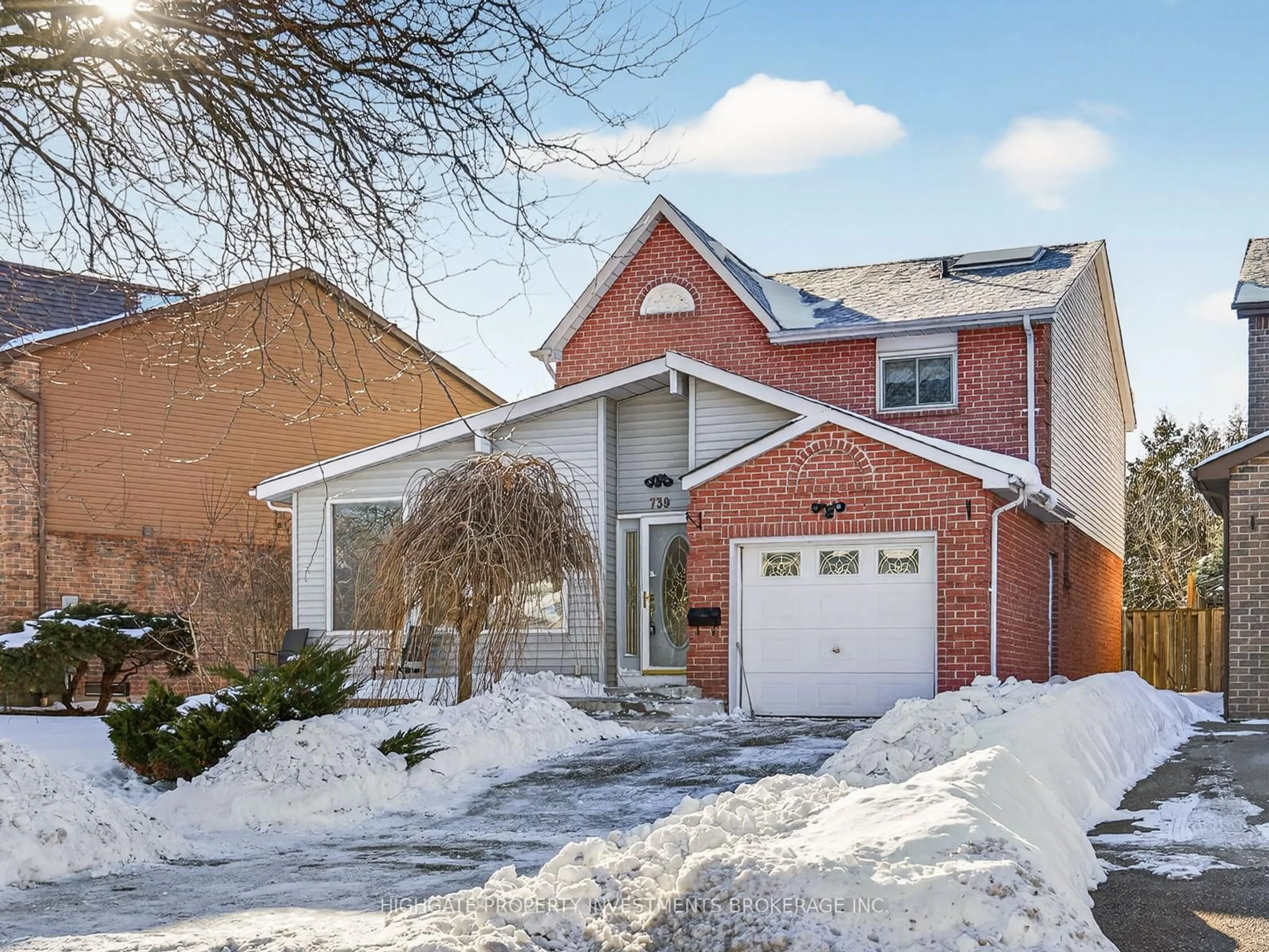Home with brick exterior material, street for 739 Edgewood Rd, Pickering Ontario L1V 2Z7