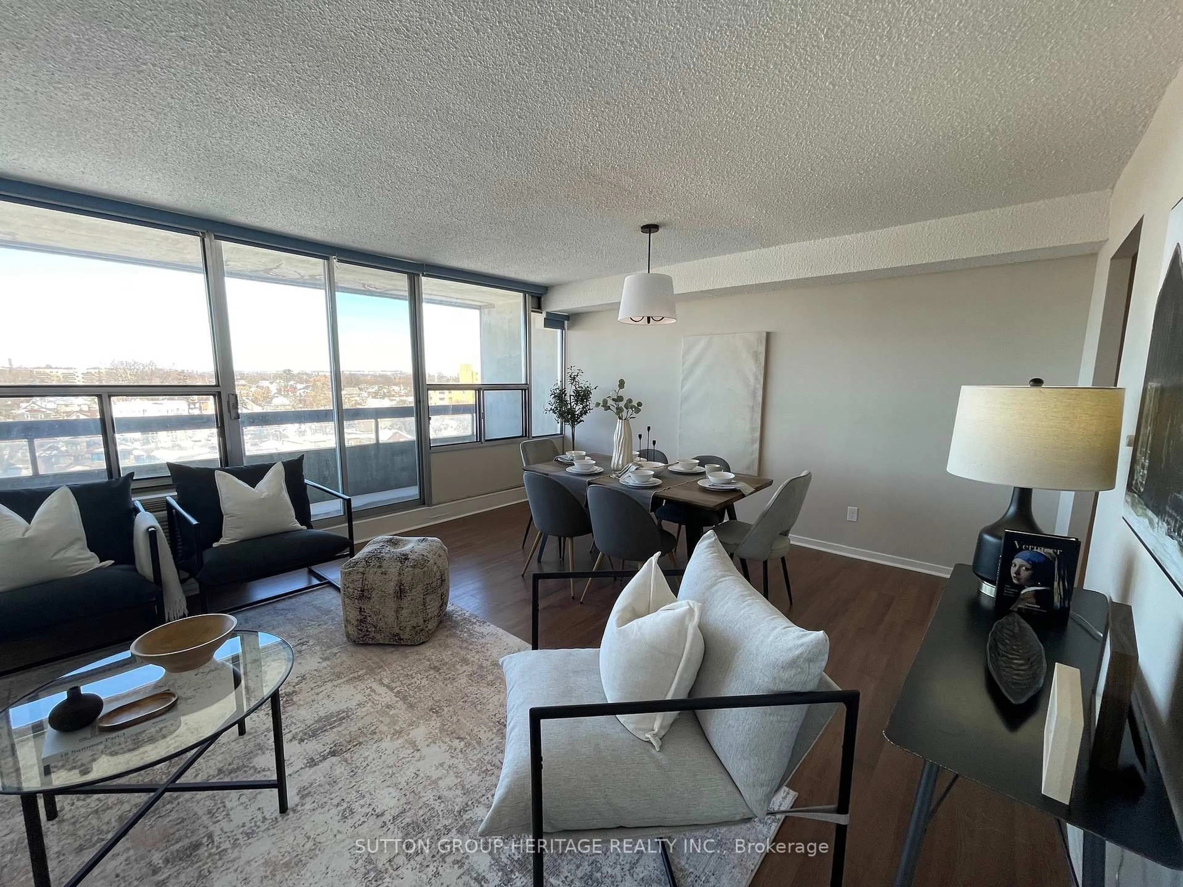 Living room with furniture, unknown for 55 William St #912, Oshawa Ontario L1G 7C9