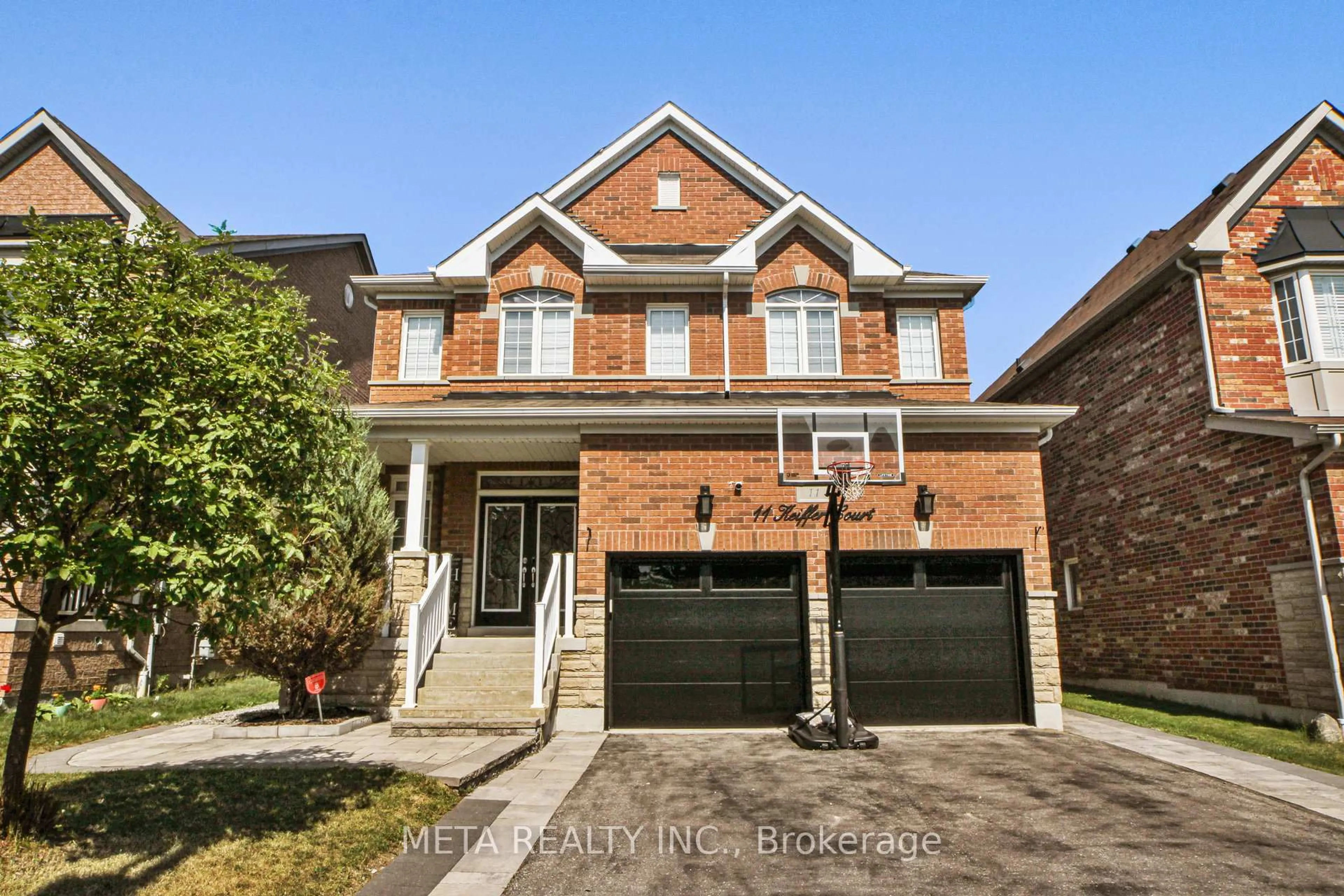 Home with brick exterior material, street for 11 Keiffer Crt, Whitby Ontario L1P 0A9