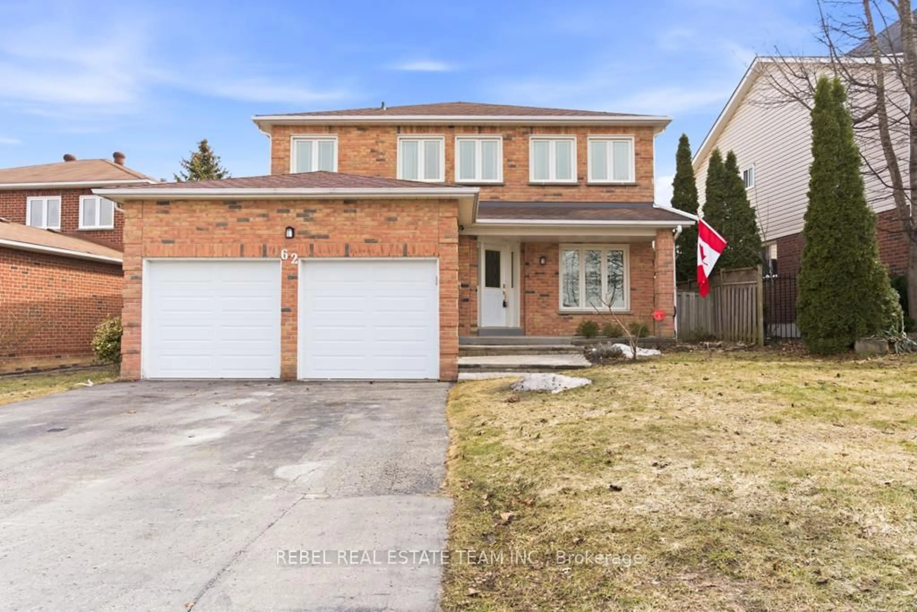Home with brick exterior material, street for 62 Ennisclare Pl, Whitby Ontario L1R 1S1