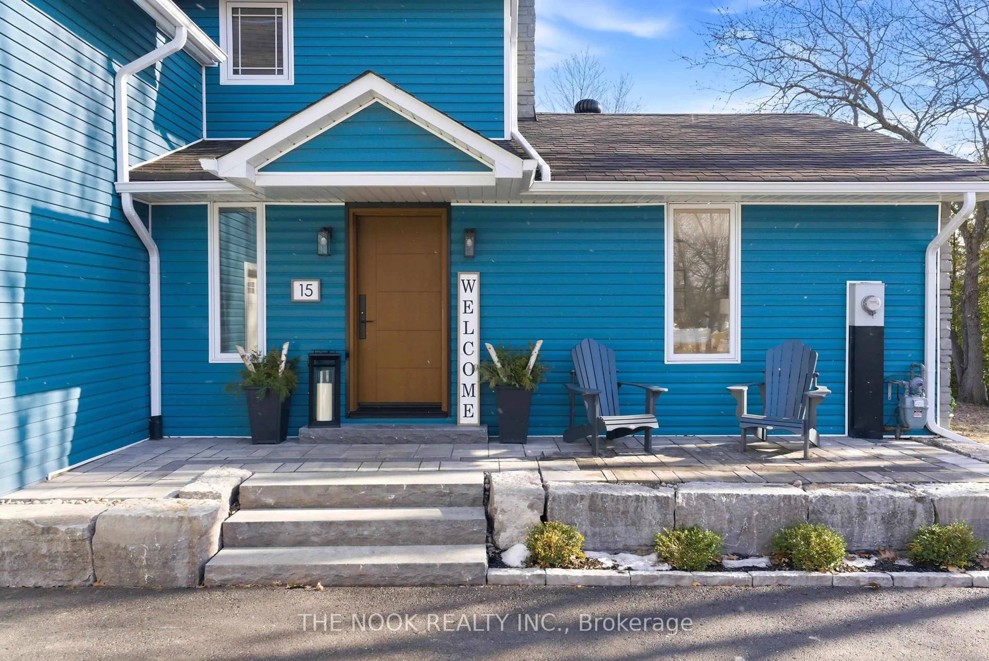 Home with vinyl exterior material, street for 15 Hillside Dr, Clarington Ontario L0B 1J0