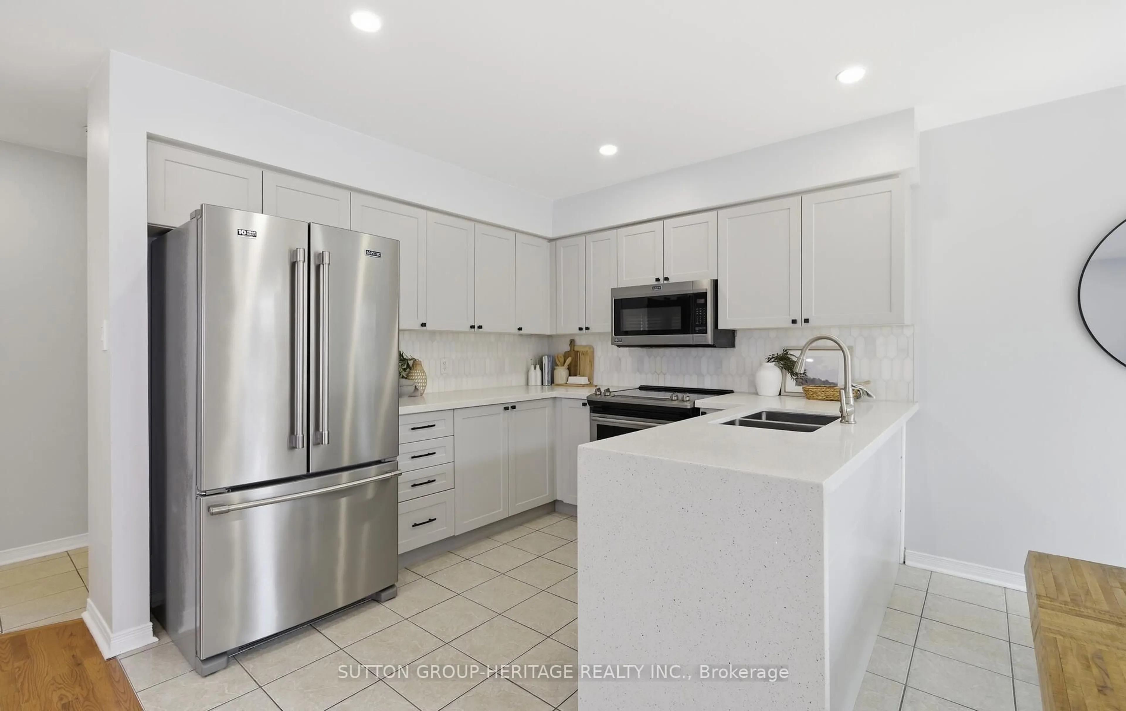 Contemporary kitchen, ceramic/tile floor for 76 Regency Cres, Whitby Ontario L1N 7V2