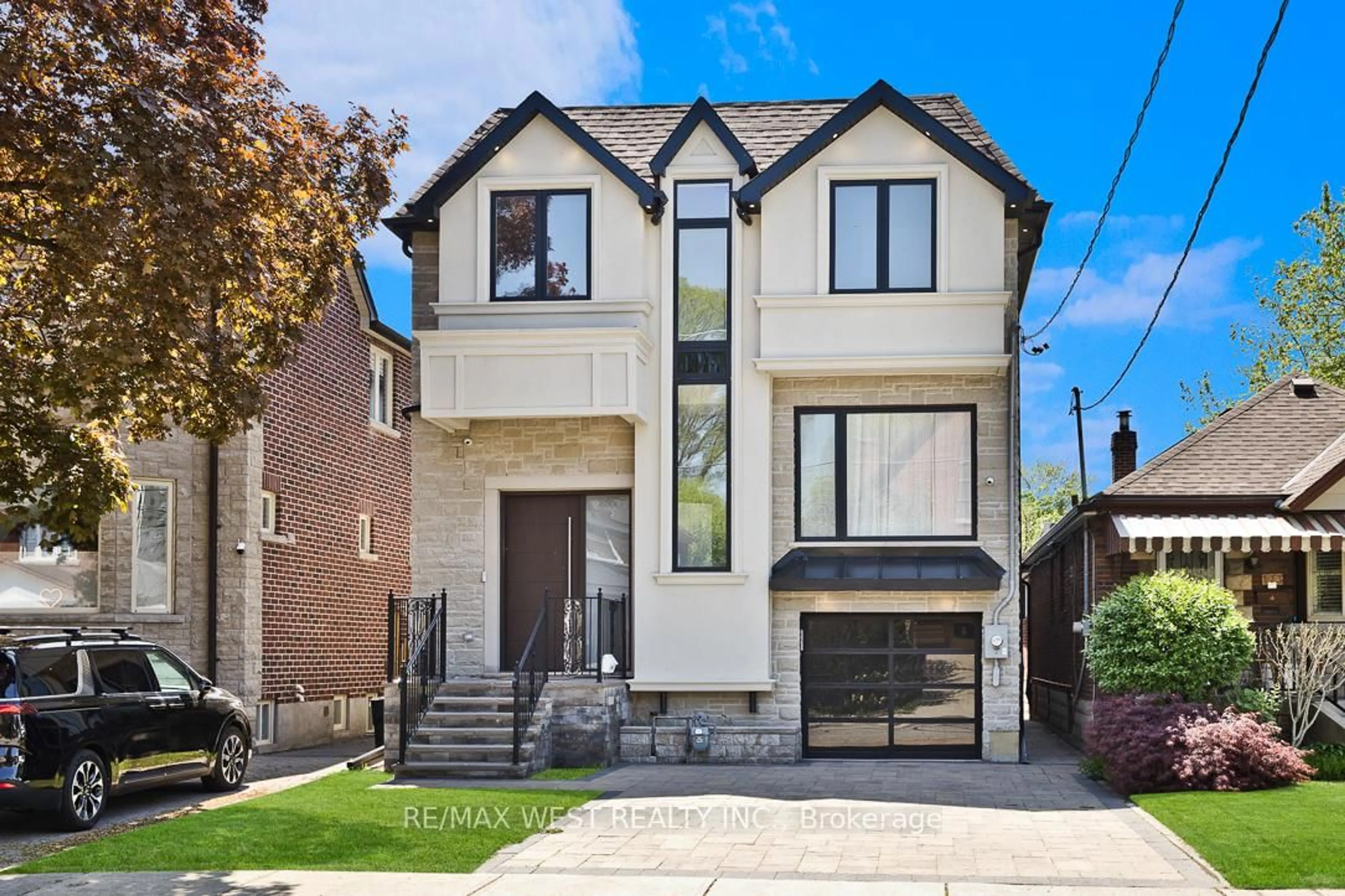 Home with brick exterior material, street for 175 Floyd Ave, Toronto Ontario M4J 2H9