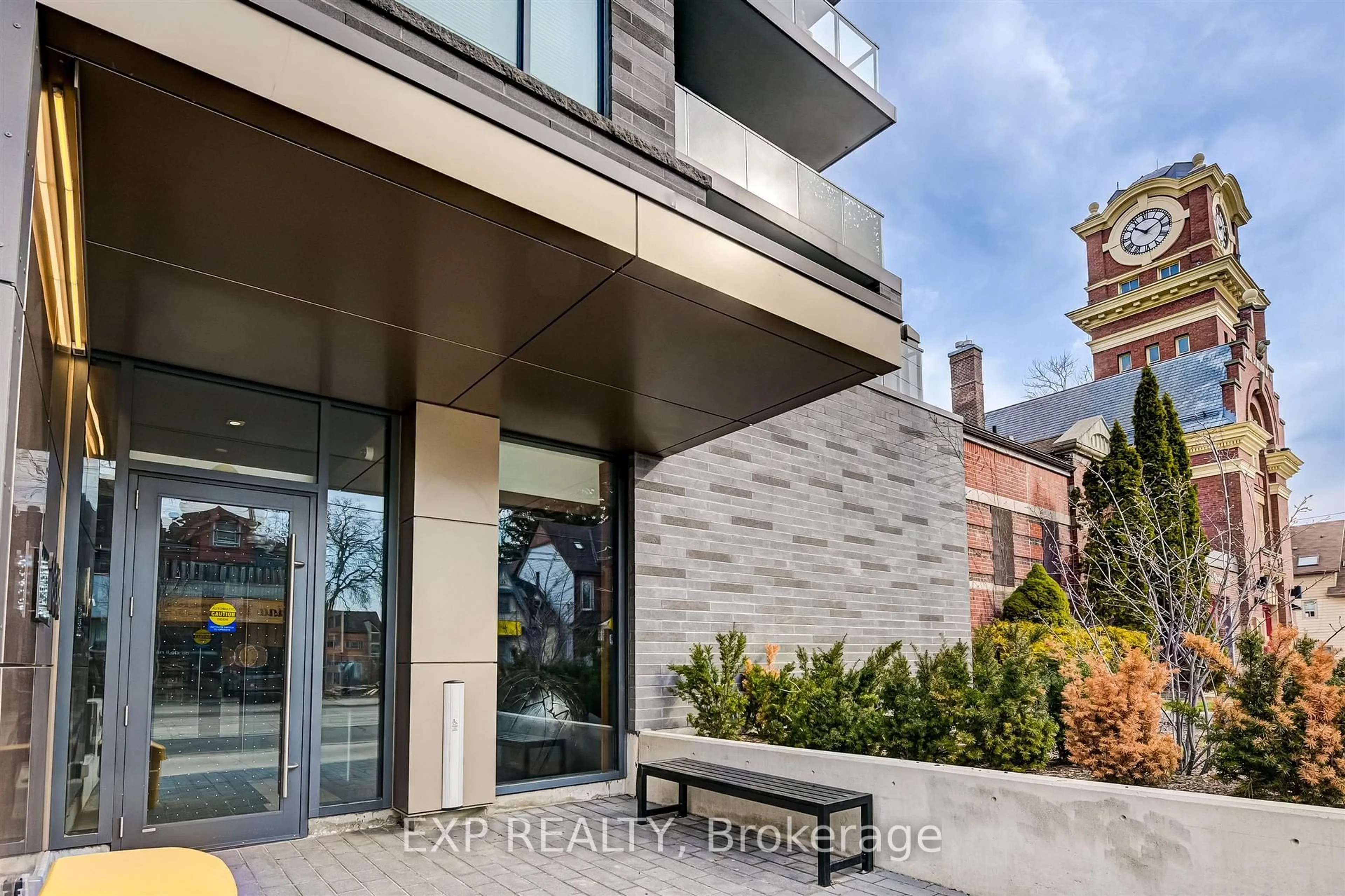 Home with brick exterior material, street for 1888 Queen St #403, Toronto Ontario M4L 1H3