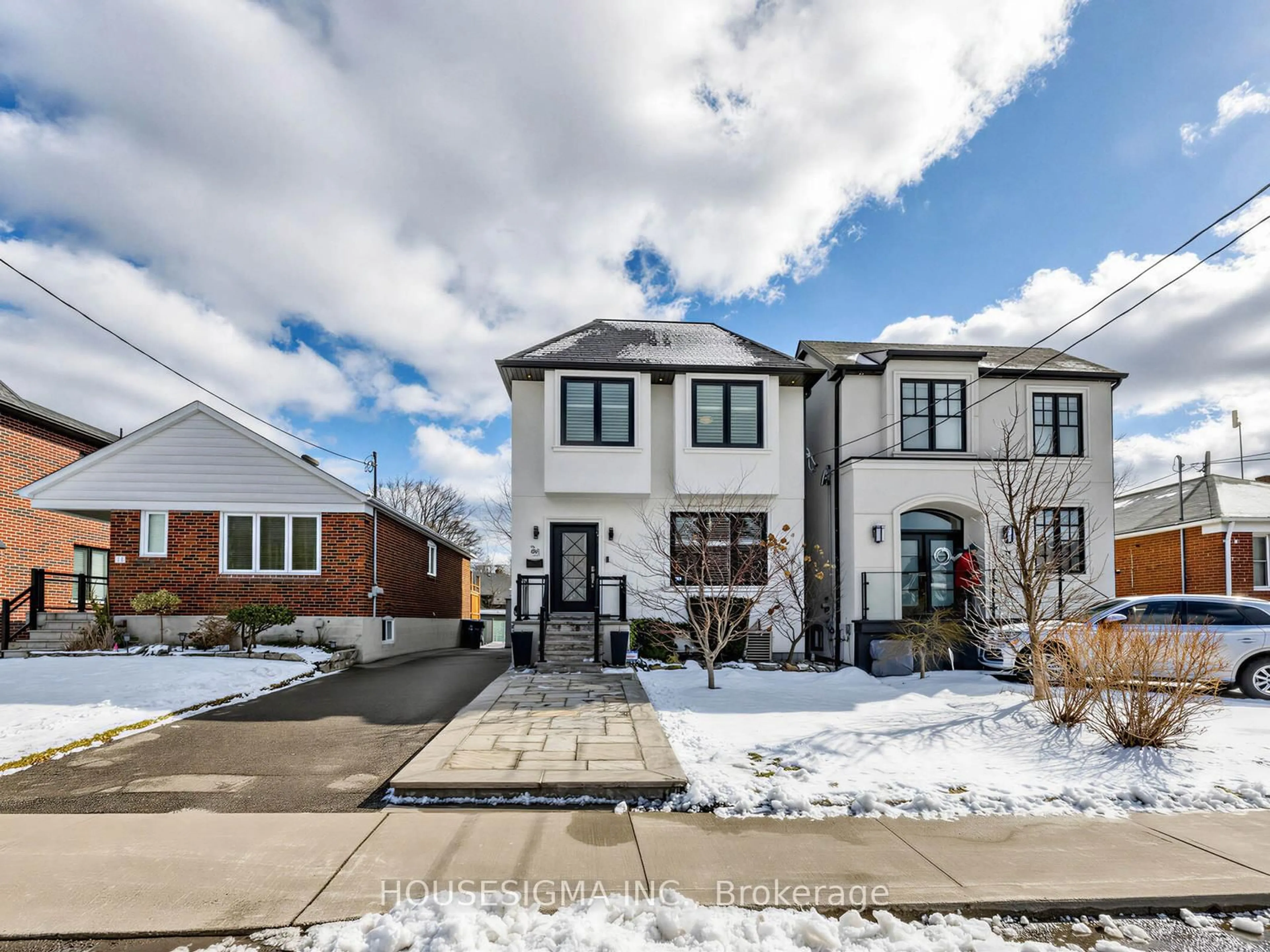 Home with brick exterior material, street for 23 Tiago Ave, Toronto Ontario M4B 1Z9