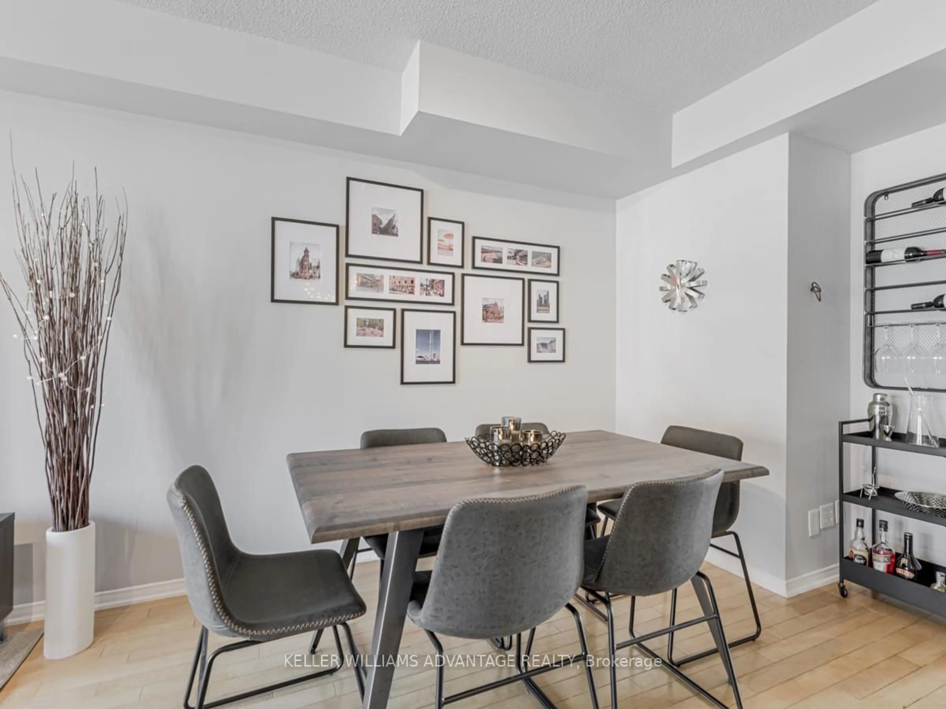Dining room, wood/laminate floor for 1521 Danforth Ave, Toronto Ontario M4J 5C3