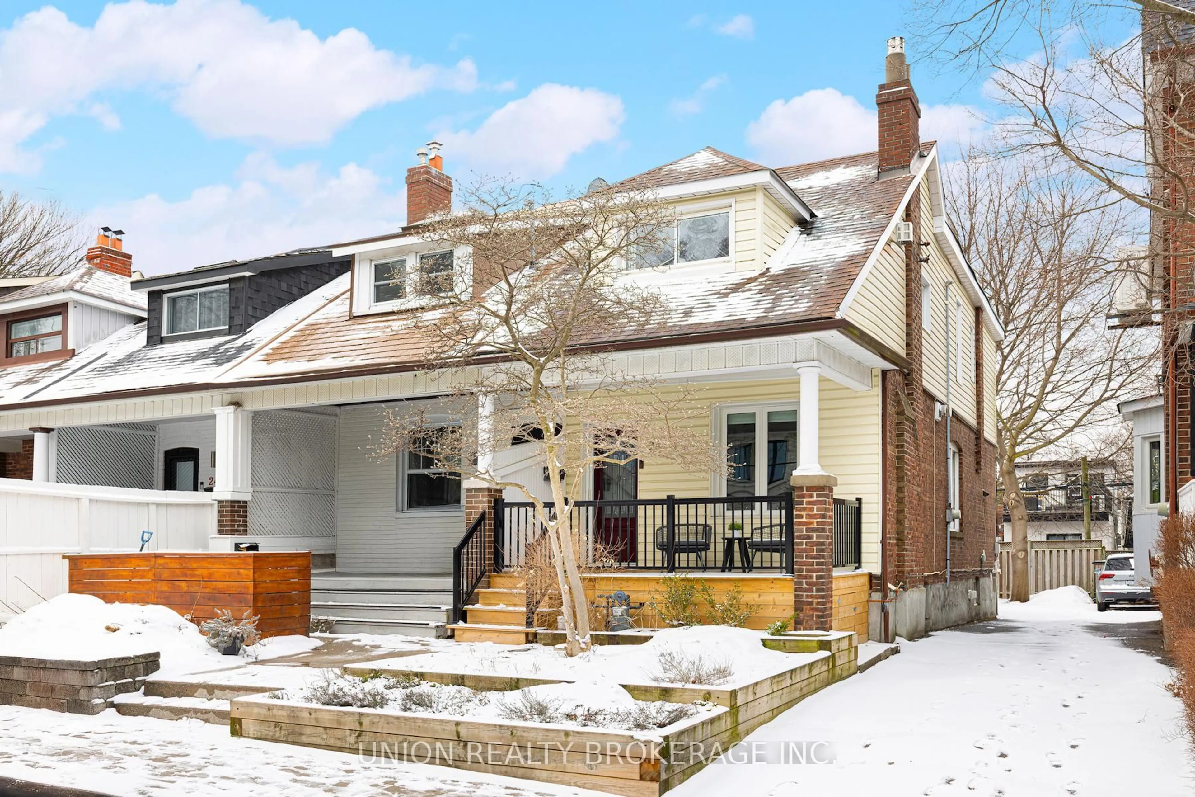 Home with brick exterior material, street for 246 Lee Ave, Toronto Ontario M4E 2P5