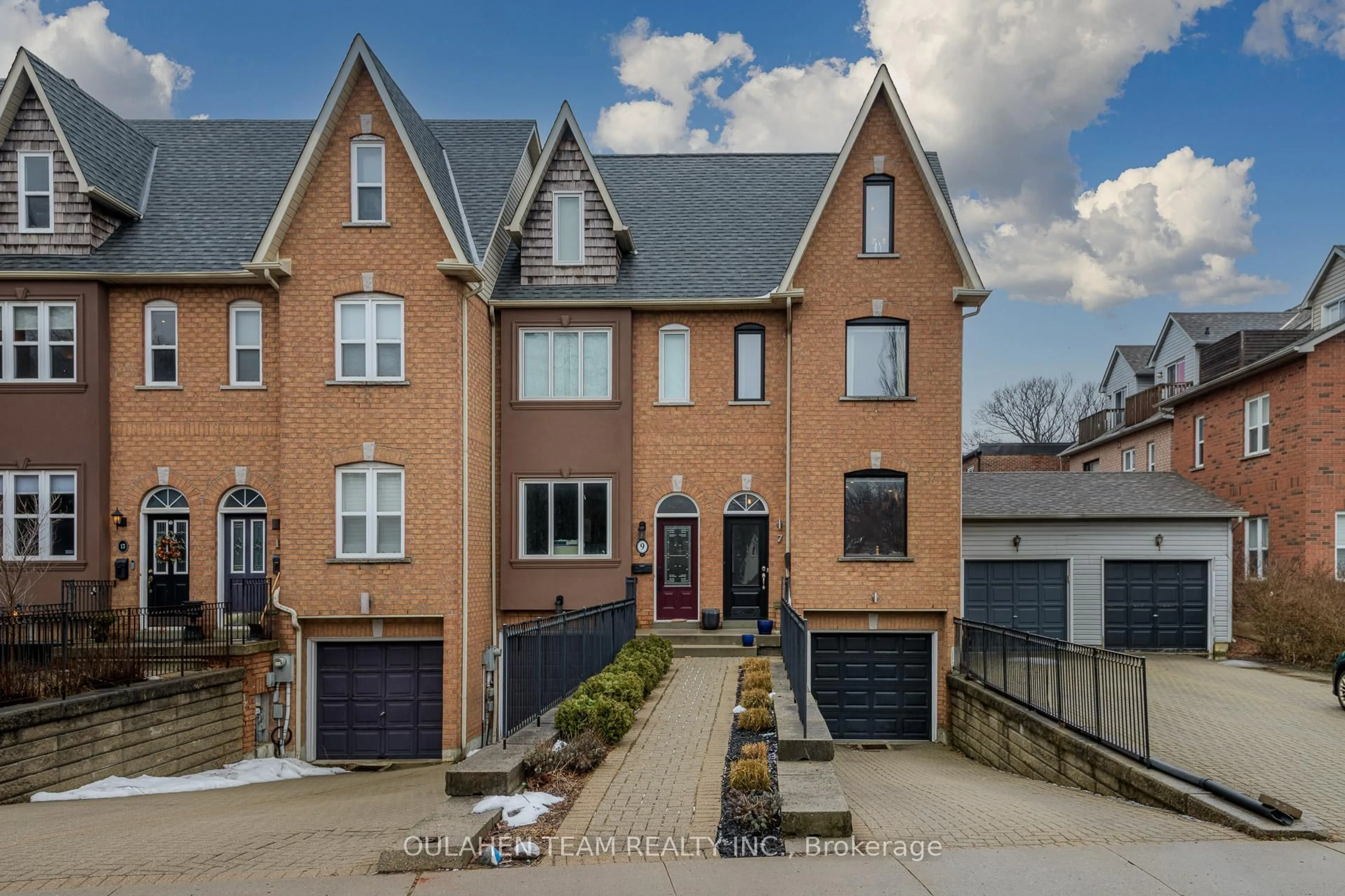 Home with brick exterior material, street for 7 Glenn Morrow Mews, Toronto Ontario M4E 3W3