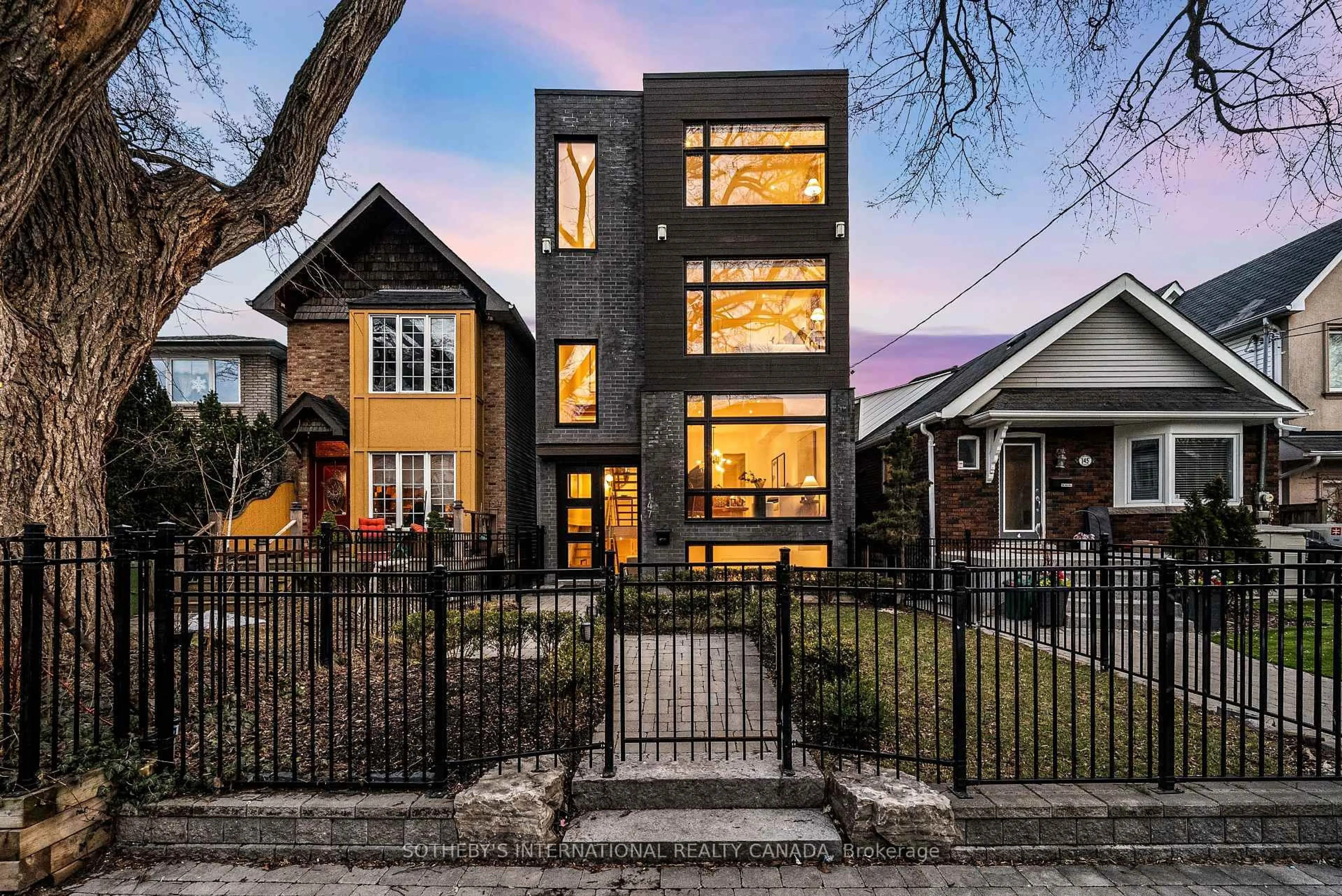 Home with brick exterior material, street for 147 Hazelwood Ave, Toronto Ontario M4J 1K4