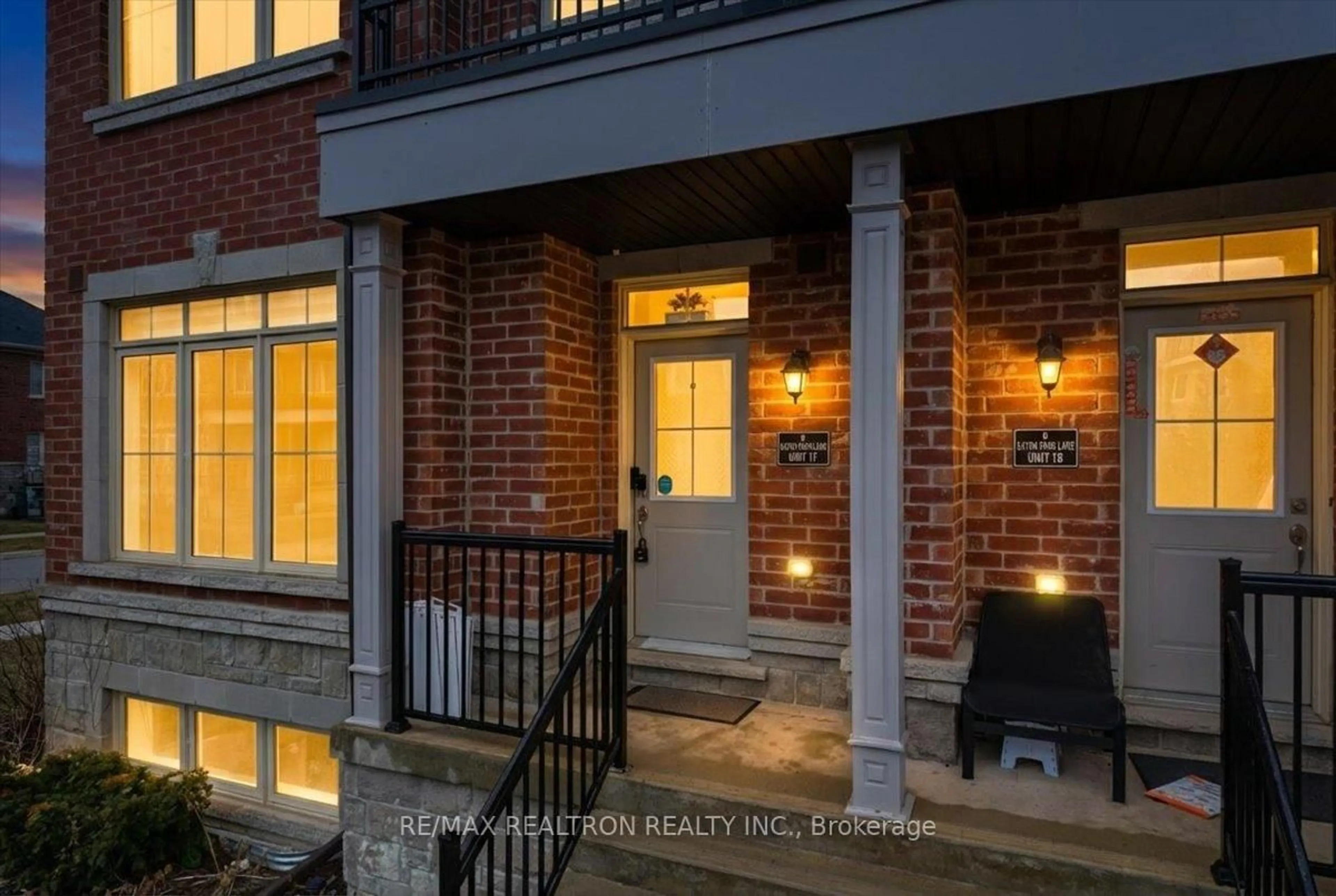 Home with brick exterior material, street for 8 Eaton Park Lane #17, Toronto Ontario M1W 0A5