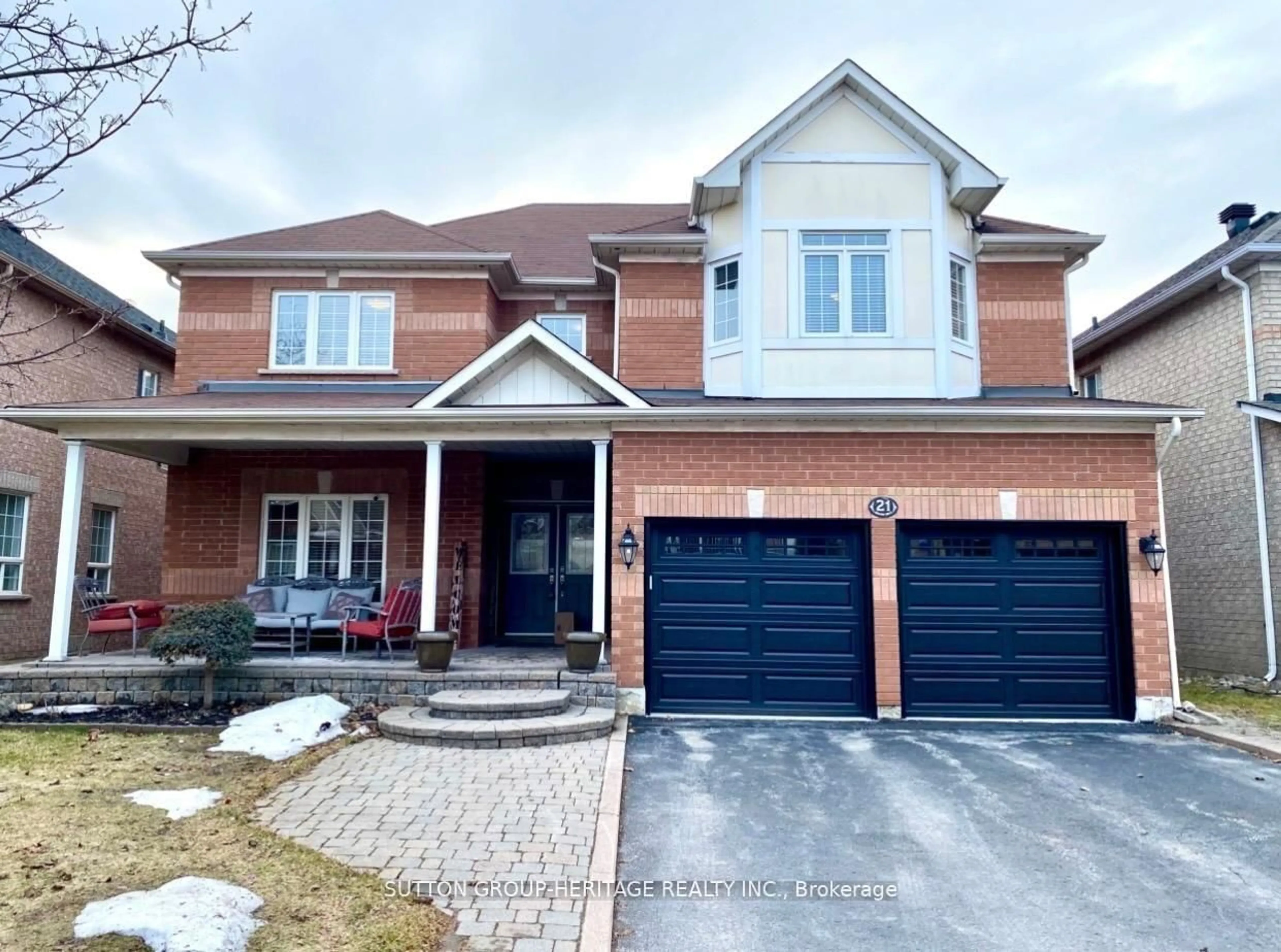 Home with brick exterior material, street for 21 Sheldon Dr, Ajax Ontario L1T 4K7