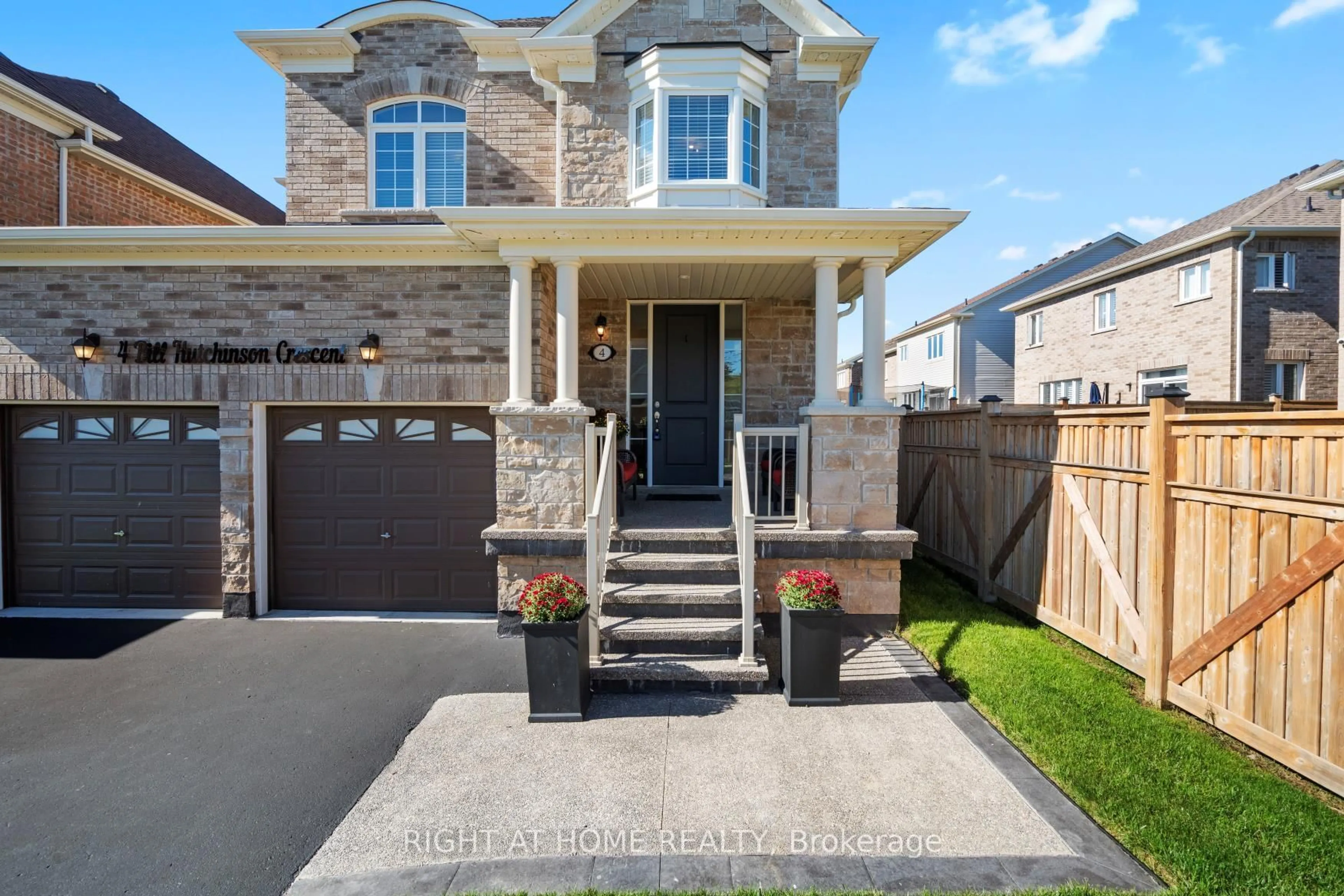 Home with brick exterior material, street for 4 Bill Hutchinson Cres, Clarington Ontario L1C 7E1