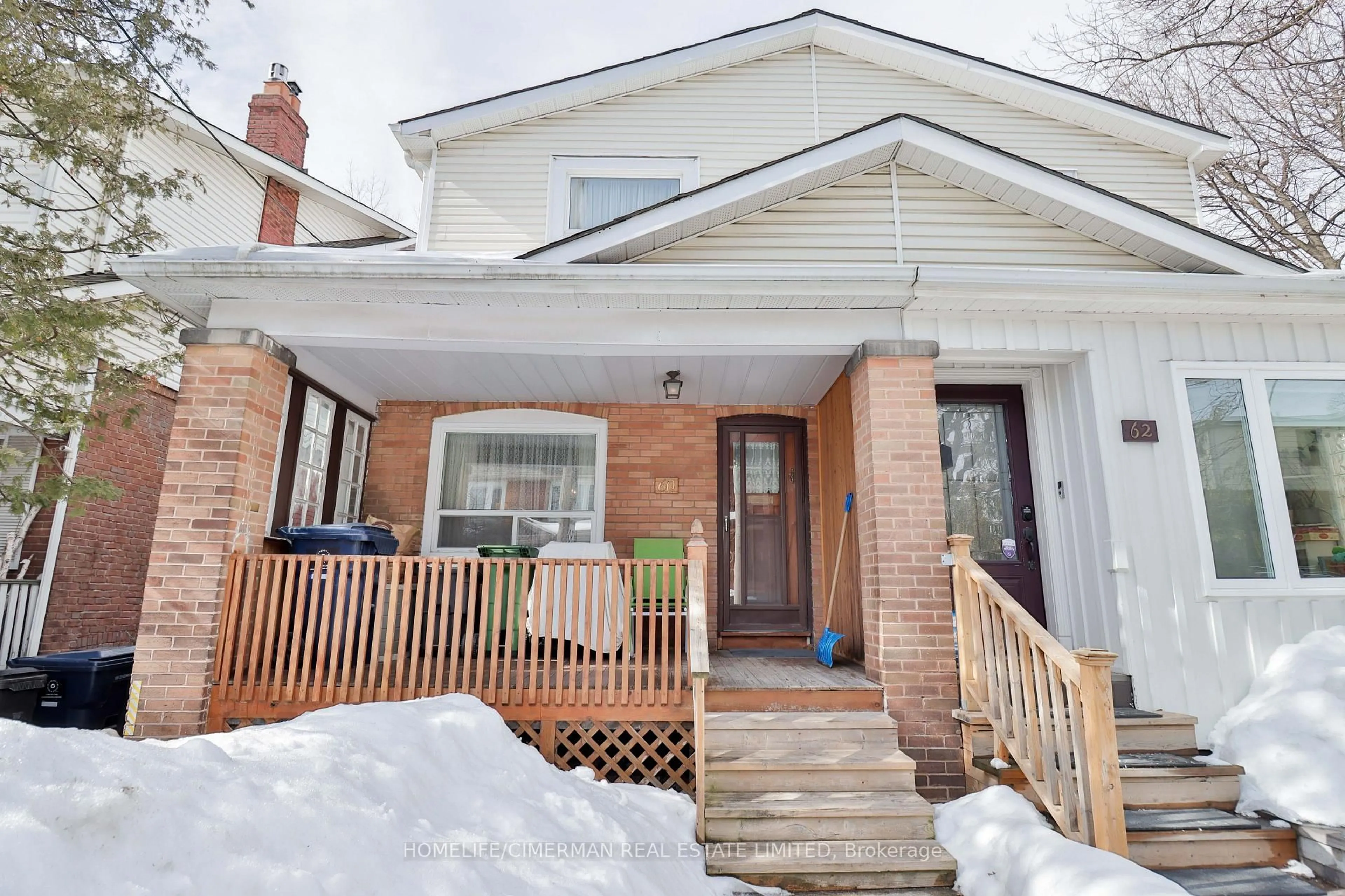 Home with brick exterior material, street for 60 Beach View Cres, Toronto Ontario M4E 2L5