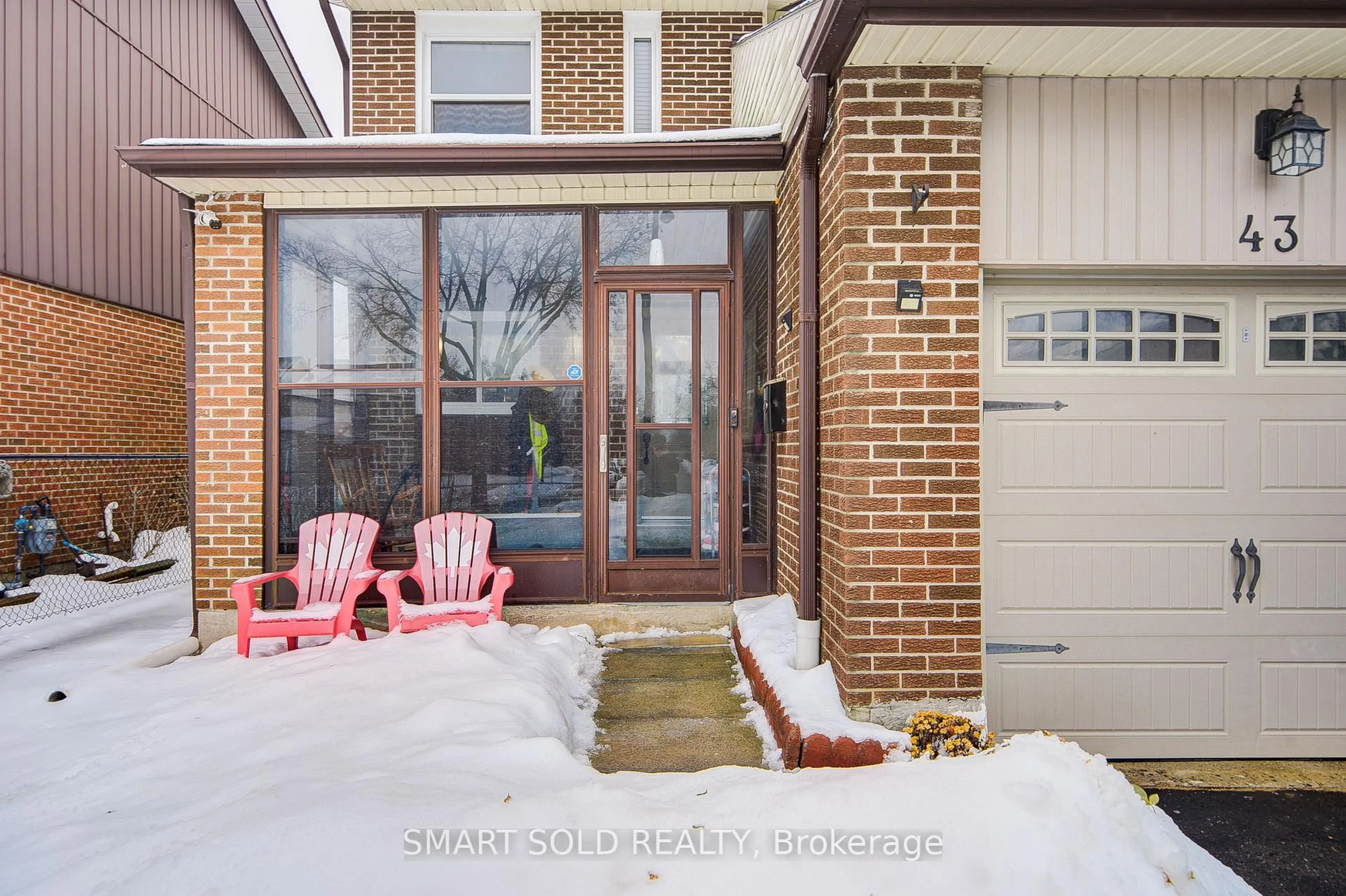 Home with brick exterior material, street for 43 Mammoth Hall Tr, Toronto Ontario M1B 1P5
