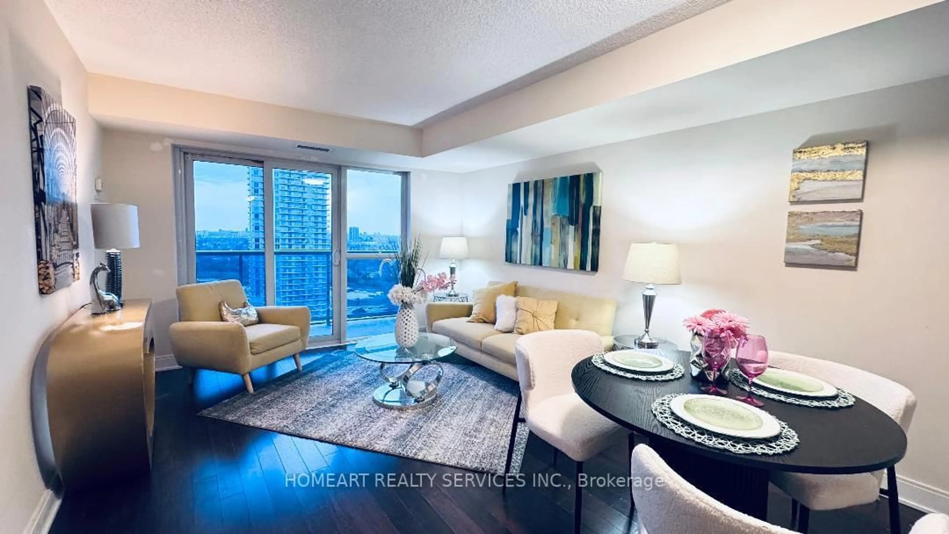 Living room with furniture, unknown for 125 Village Green Sq #2507, Toronto Ontario M1S 0G3