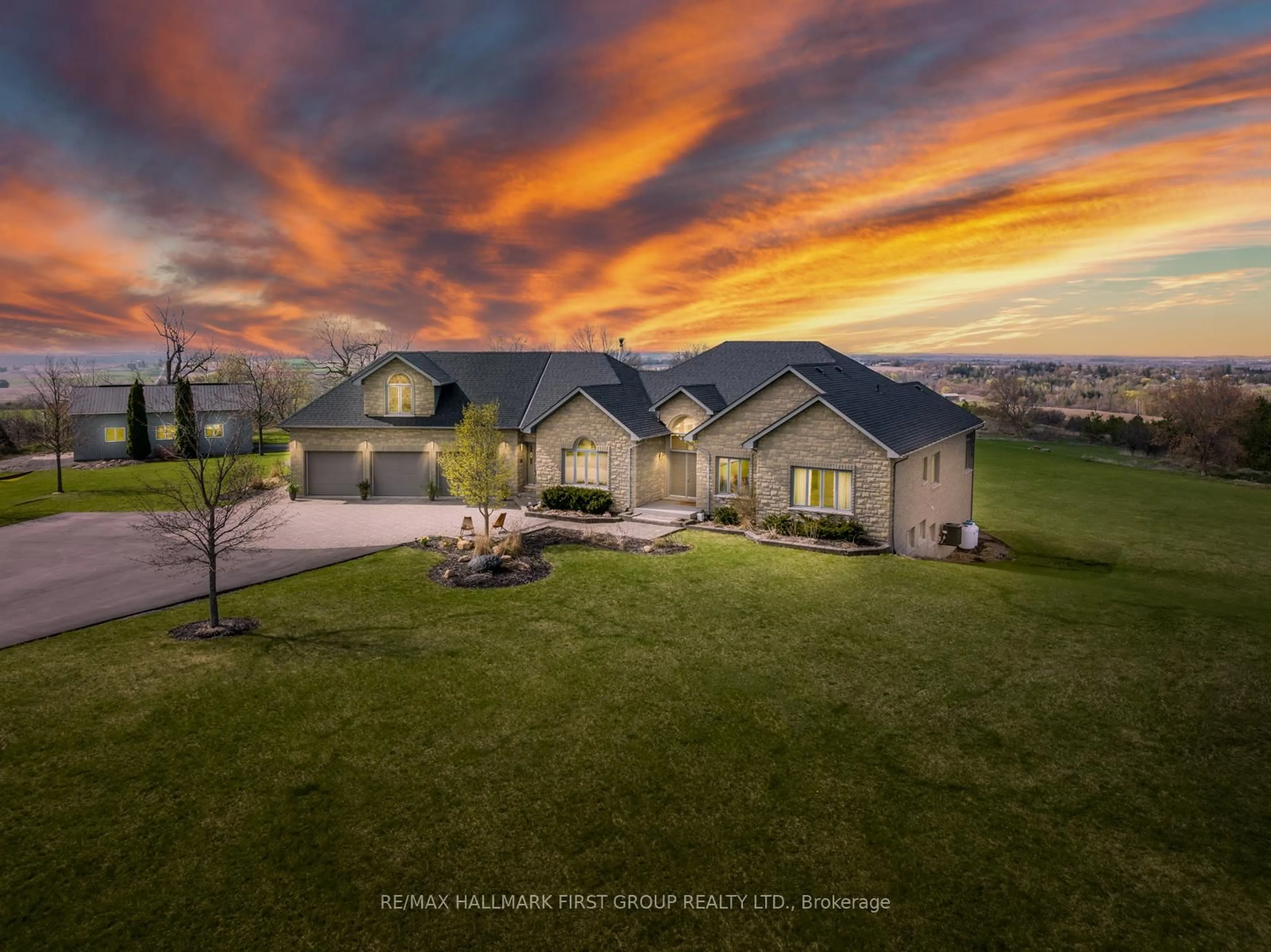 A pic from outside/outdoor area/front of a property/back of a property/a pic from drone, mountain view for 7472 Aked Rd, Clarington Ontario L1C 3K6