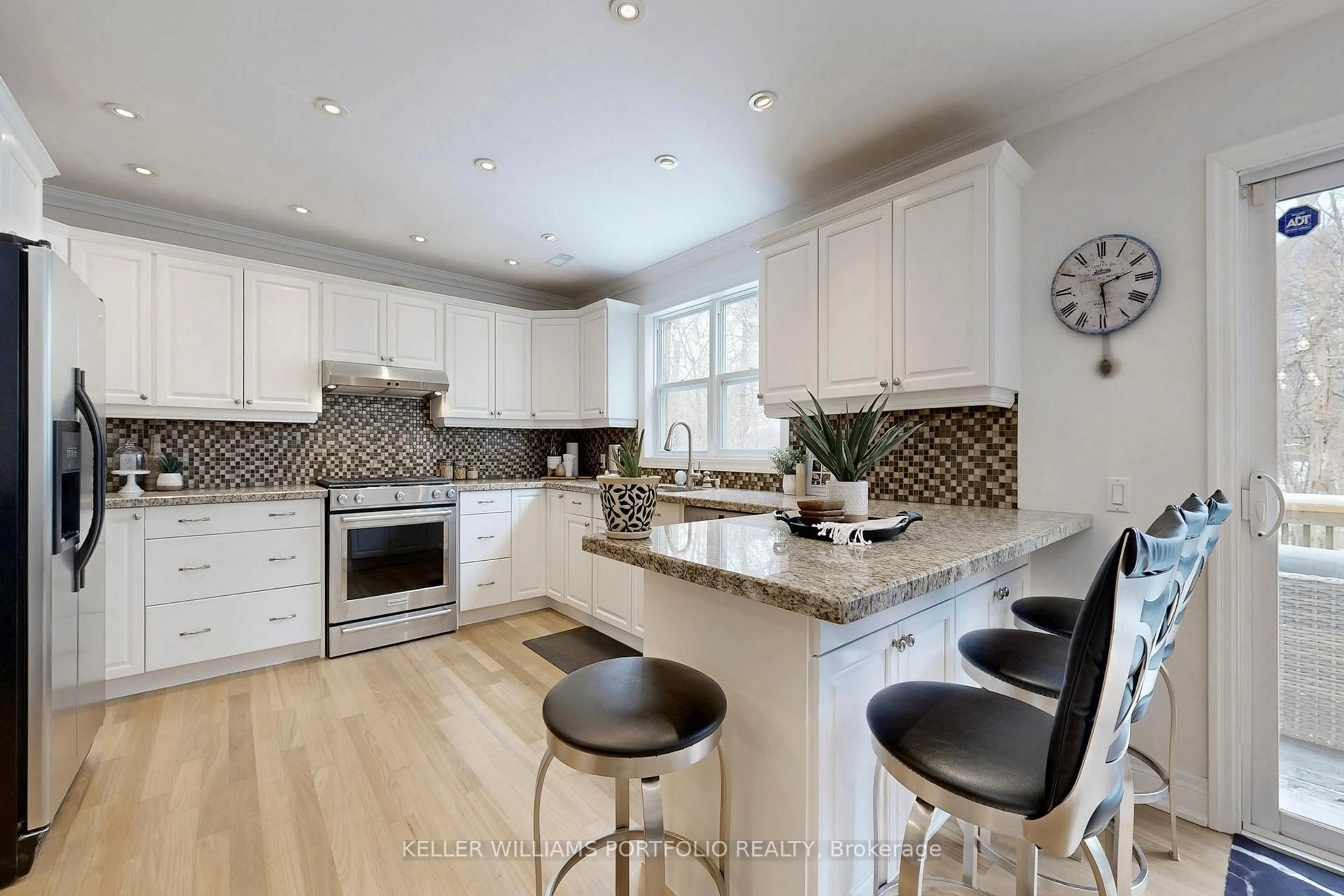 Contemporary kitchen, ceramic/tile floor for 49 Dolphin Dr, Toronto Ontario M1L 1N5