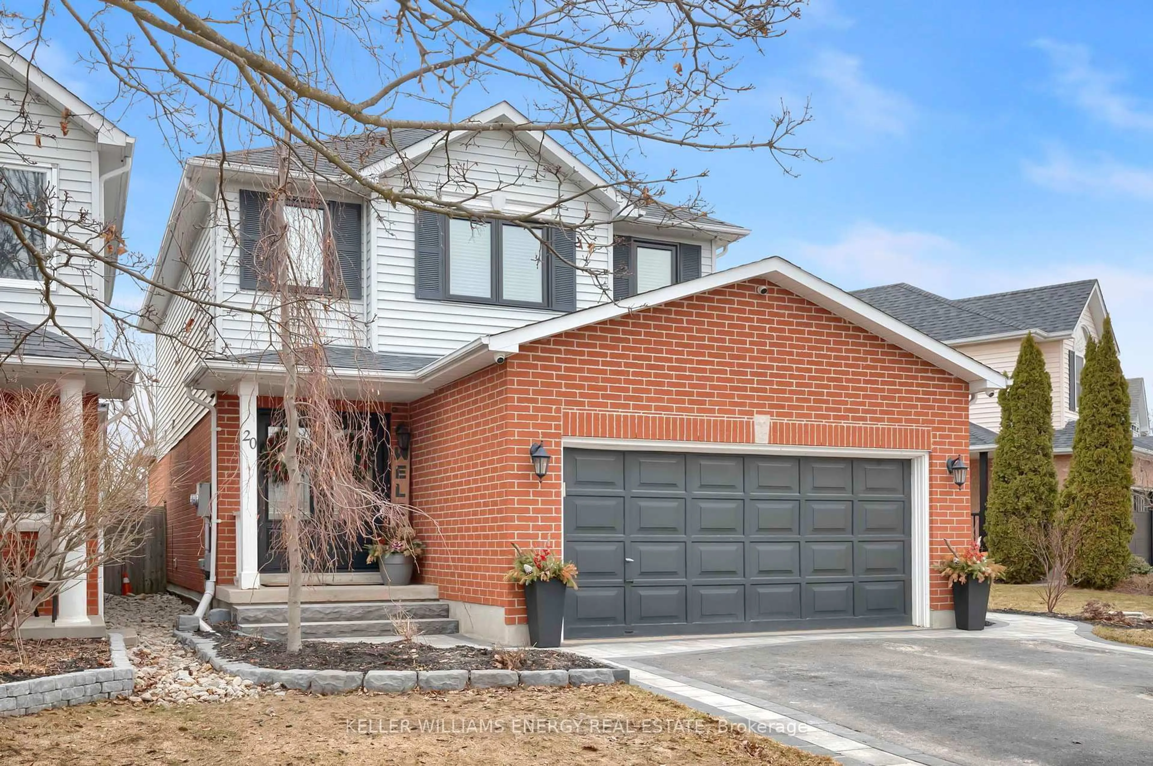 Home with brick exterior material, street for 20 Hearthstone Cres, Clarington Ontario L1E 2X7