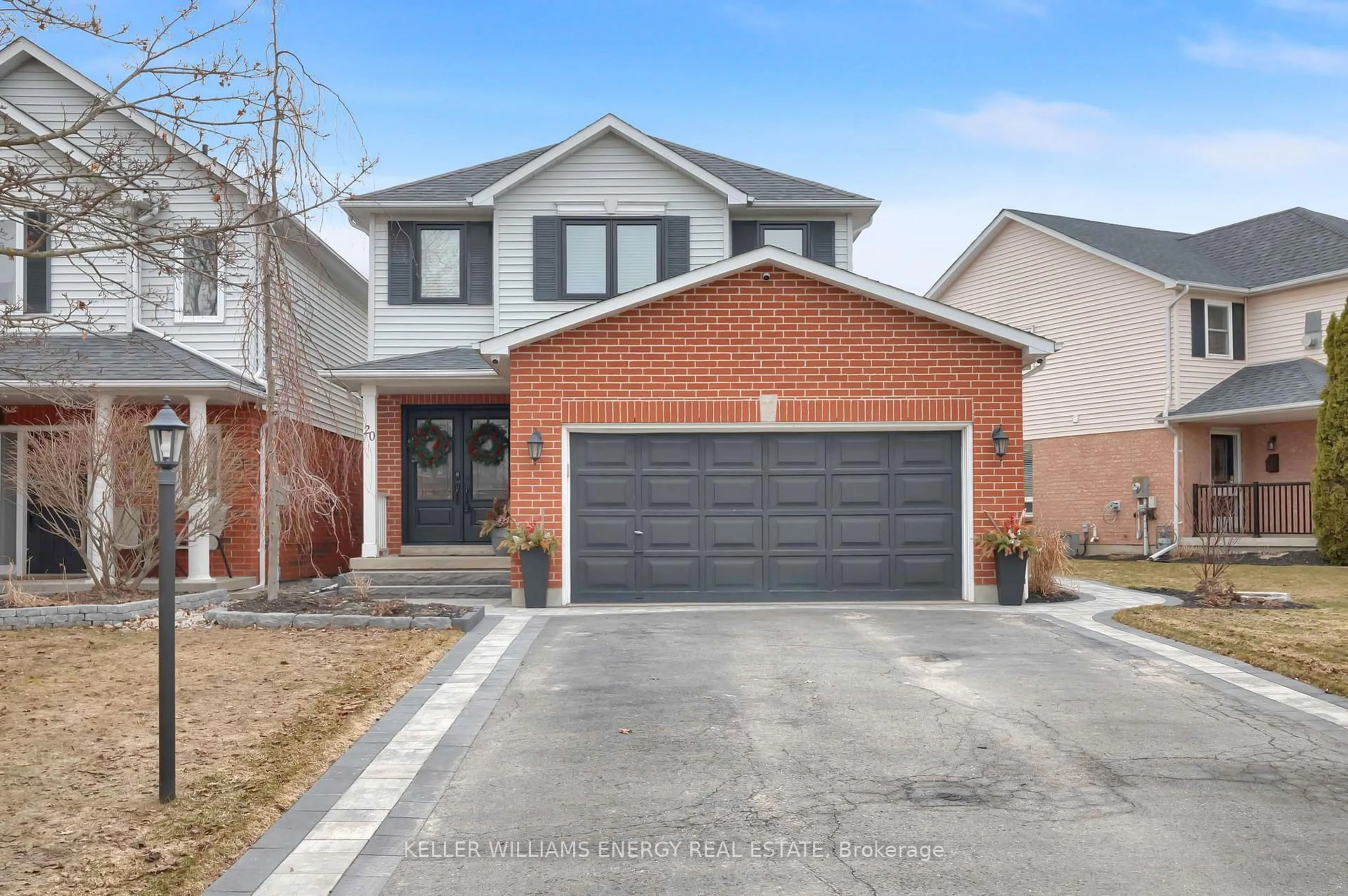 Home with brick exterior material, street for 20 Hearthstone Cres, Clarington Ontario L1E 2X7