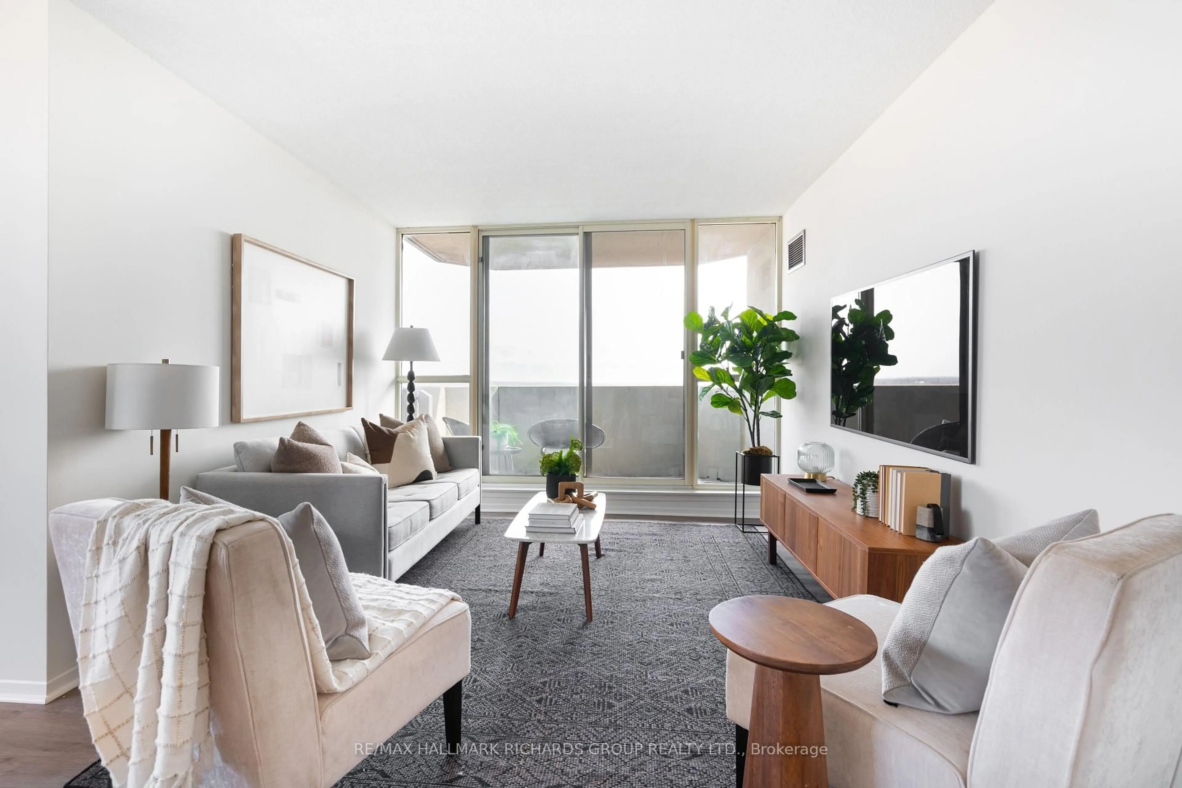 Living room with furniture, unknown for 30 Thunder Grve #1811, Toronto Ontario M1V 4A3