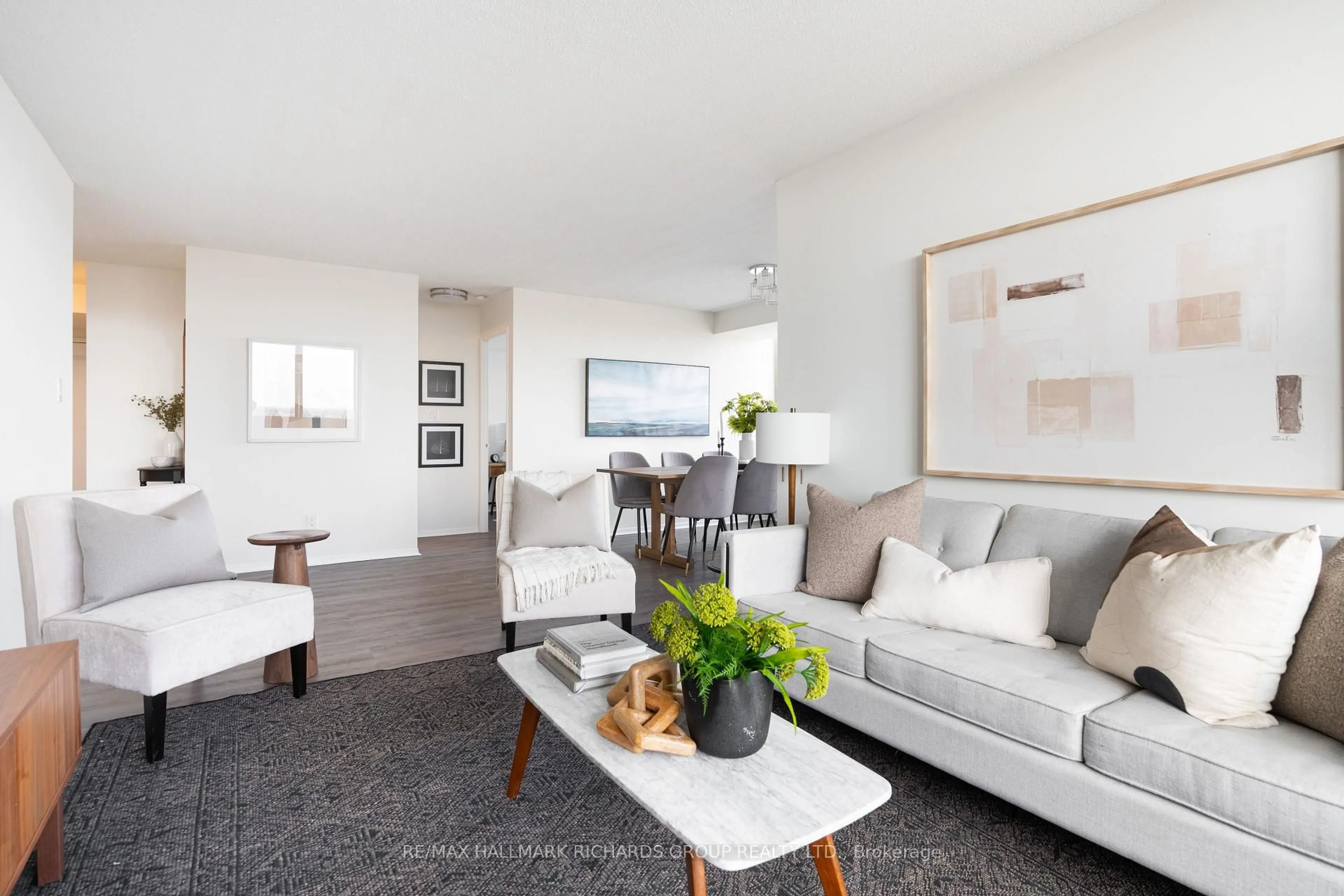 Living room with furniture, unknown for 30 Thunder Grve #1811, Toronto Ontario M1V 4A3