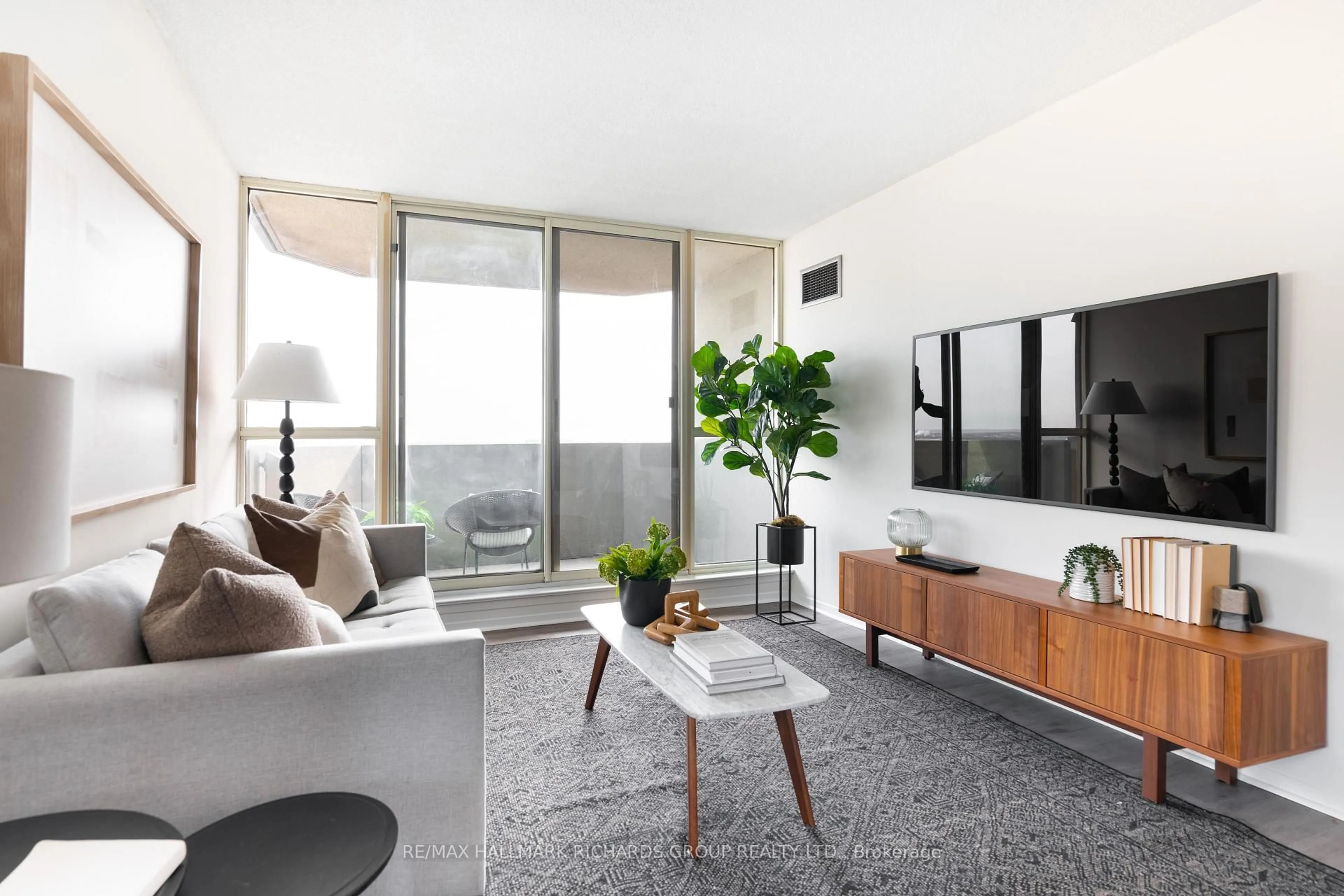 Living room with furniture, unknown for 30 Thunder Grve #1811, Toronto Ontario M1V 4A3