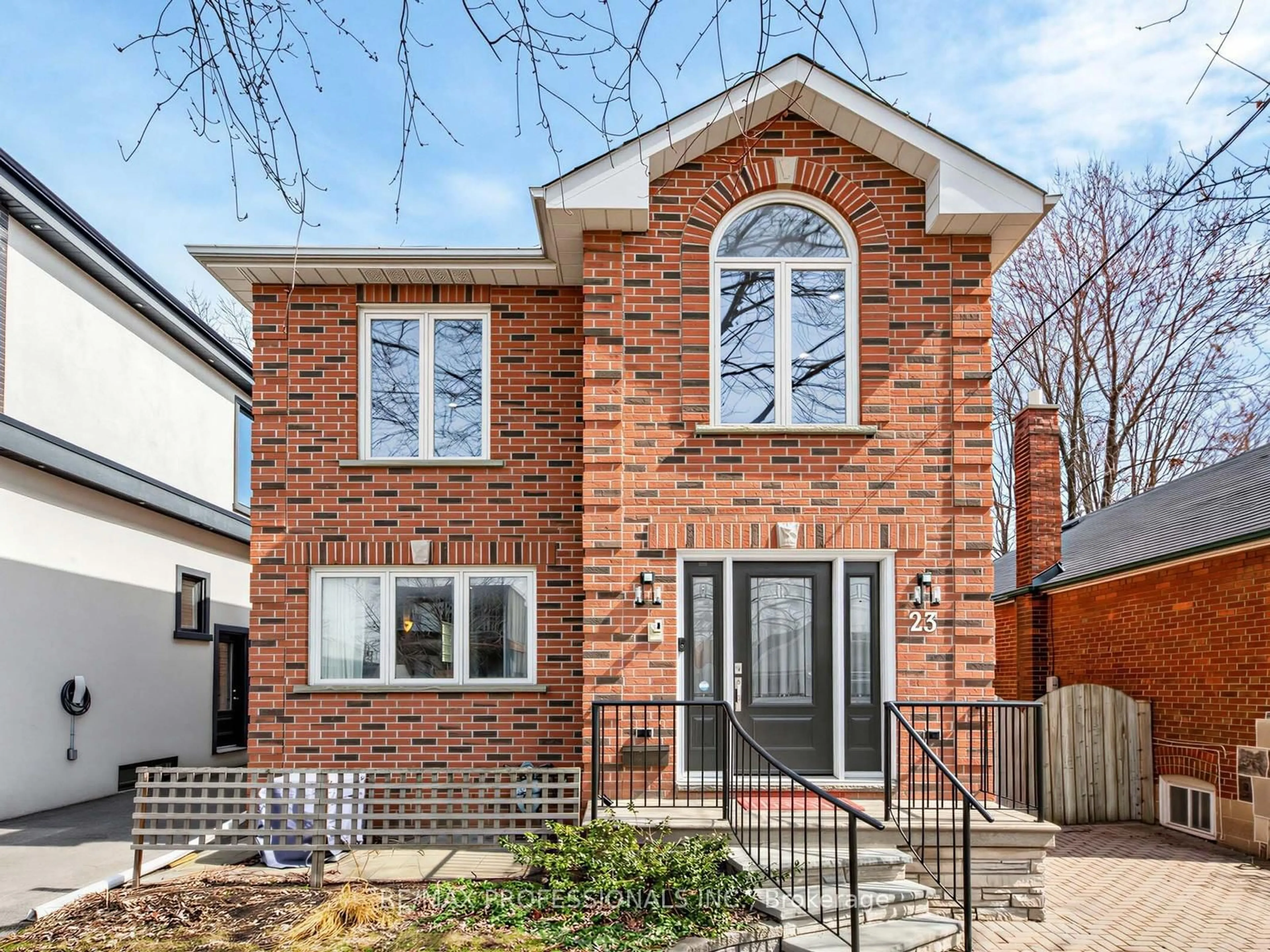 Home with brick exterior material, street for 23 Mckayfield Rd, Toronto Ontario M4J 4P6