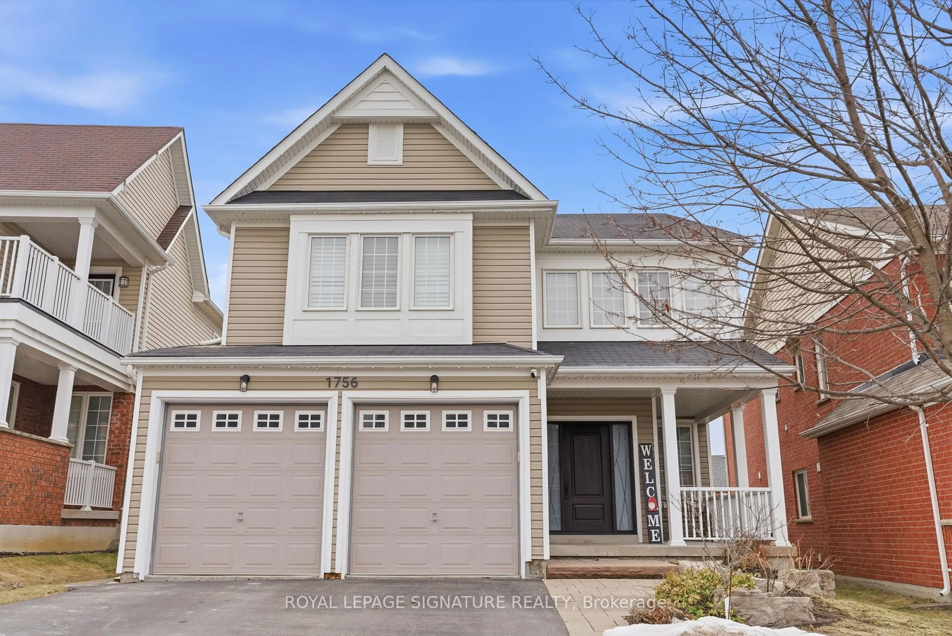 Home with vinyl exterior material, street for 1756 Arborwood Dr, Oshawa Ontario L1K 0R6