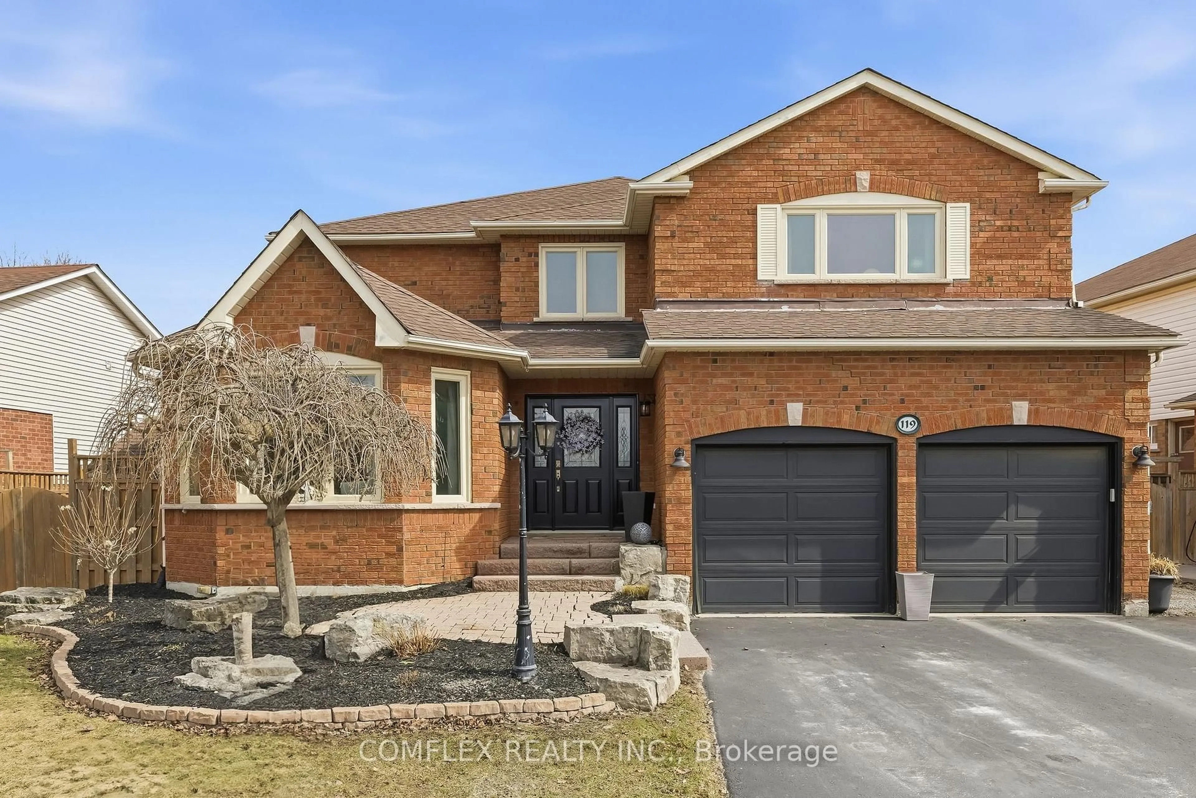 Home with brick exterior material, street for 119 Robert Adams Dr, Clarington Ontario L1E 2C4